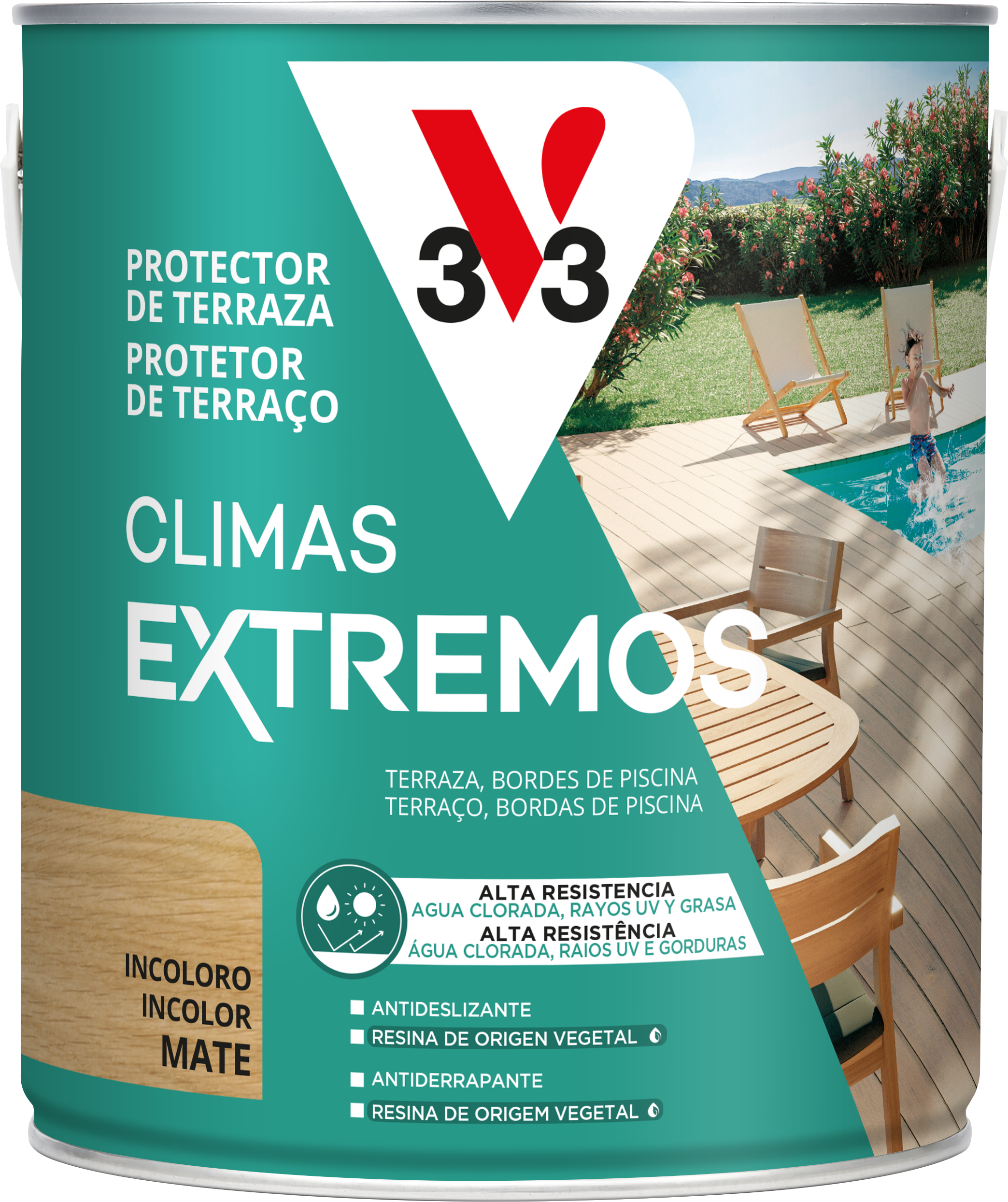 PROTECTOR TERRAZAS DE MADERA CLIMAS EXTREMOS 2,5L TECA