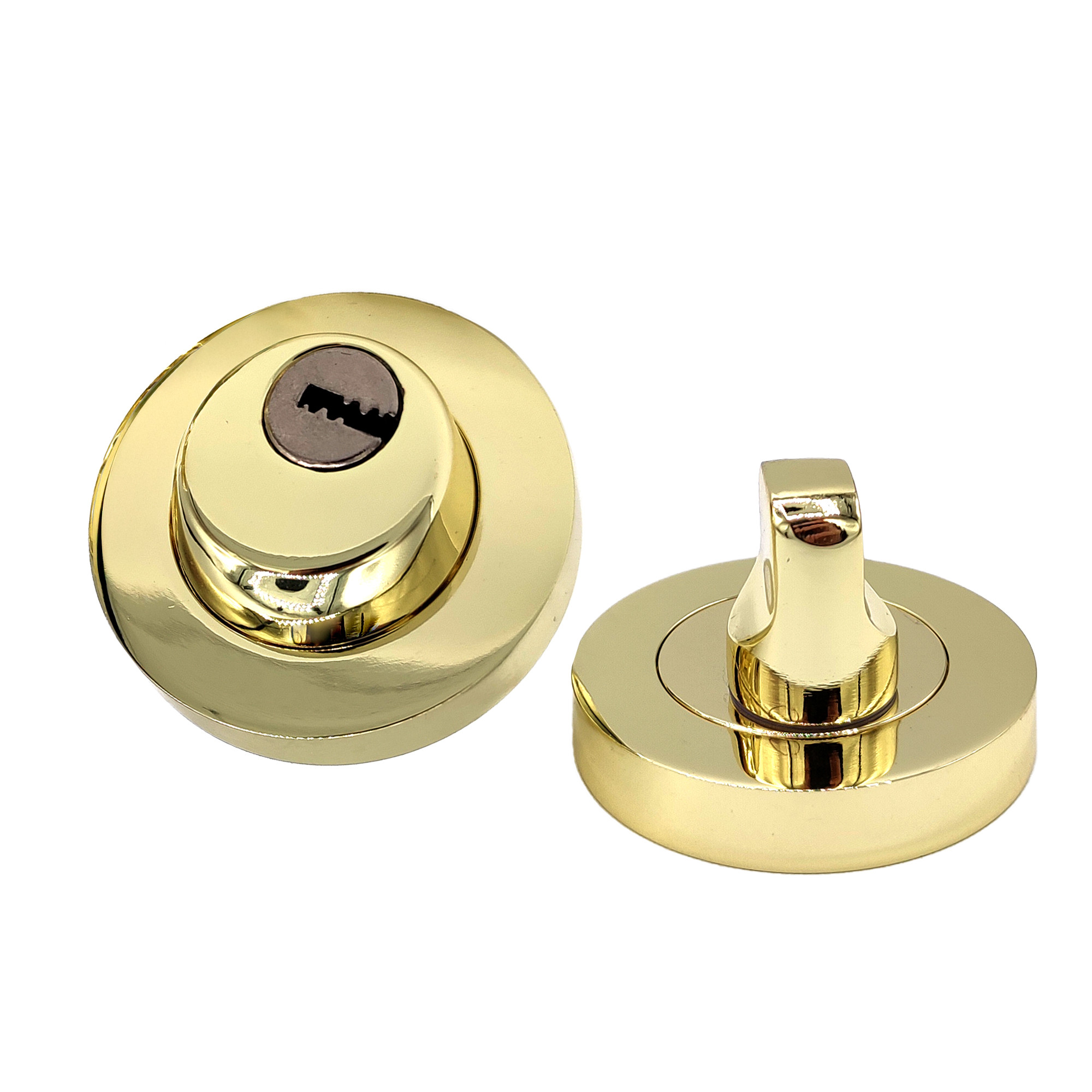 MULETILLA ROSETA CON LLAVE CANTO REDONDO 1094 50MM LATONADO