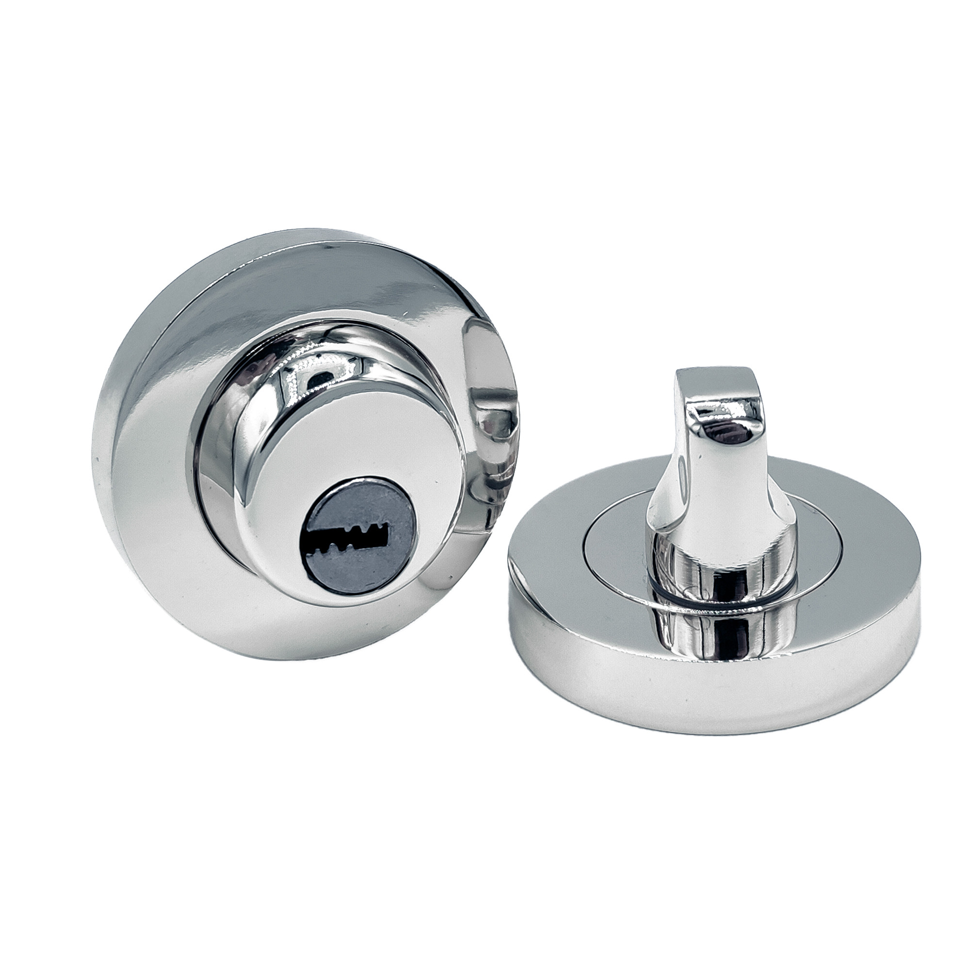 MULETILLA ROSETA CON LLAVE CANTO REDONDO 1094 50MM NIQUEL SATINADO