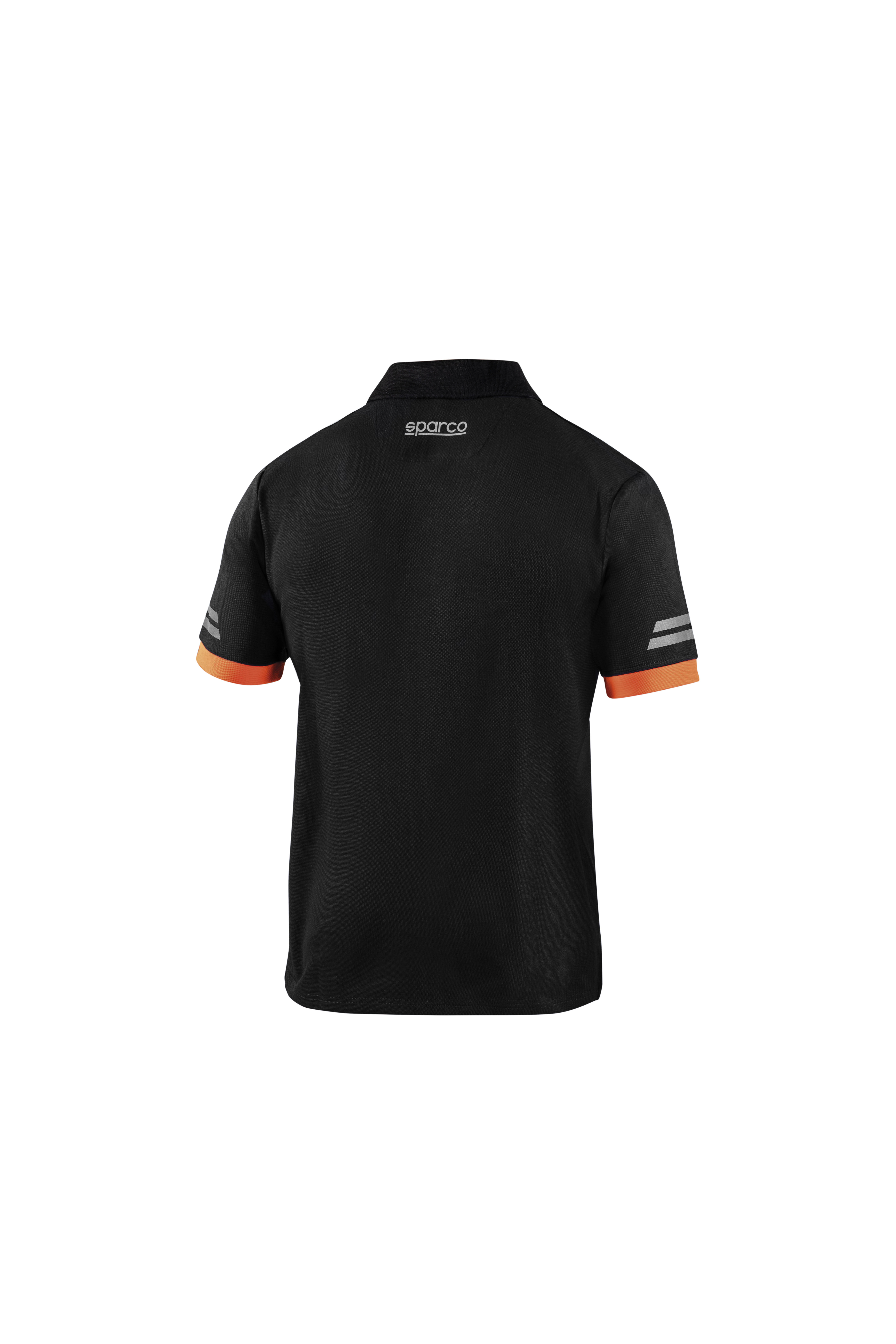 POLO TECNICO 180 GR NEGRO / NARANJA FLUOR TALLA XXL