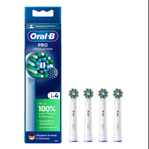 RECAMBIO CEPILLO ORAL-B CROSS ACTION PACK 4 UDS