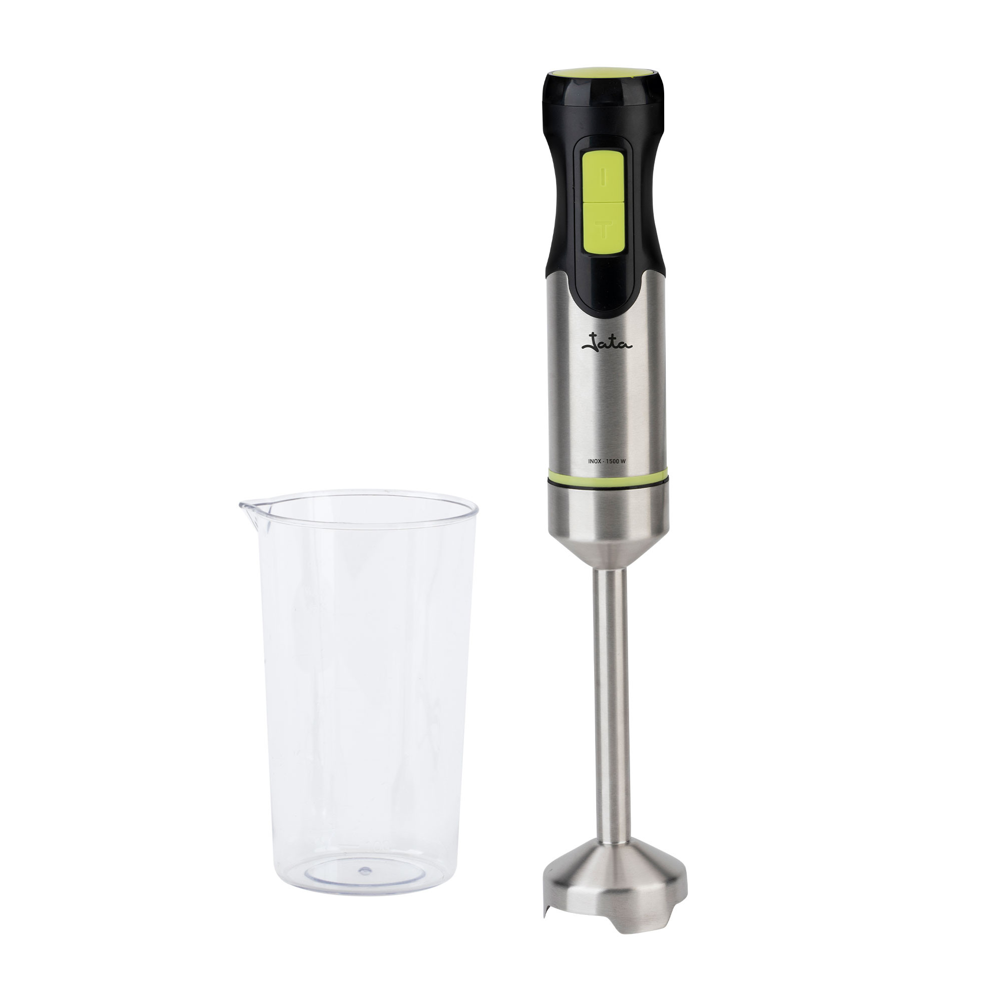 BATIDORA DE MANO INOX CON VASO 1500W CON COLORES