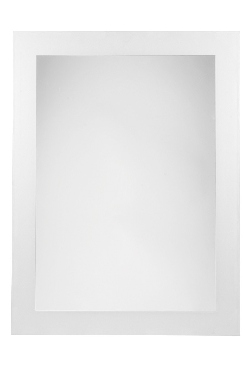 ESPEJO DE BAÑO BLANCO SERIGRFIADO LUX-20 B-900 75 X 55 CM