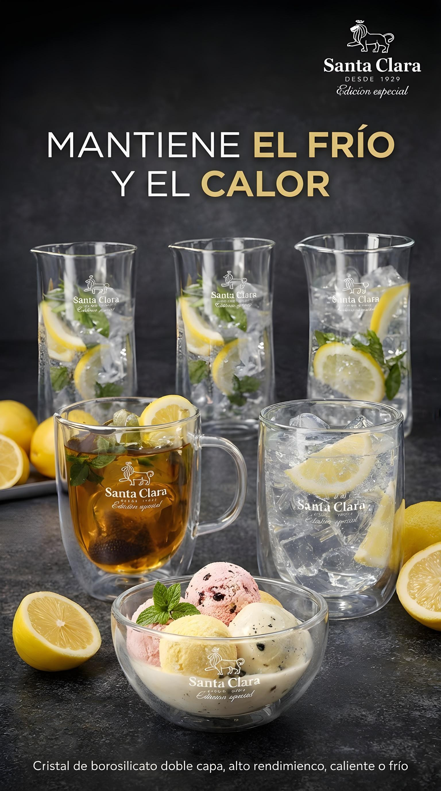 VASO BOROSILICATO DOBLE SET 2UDS 25CL