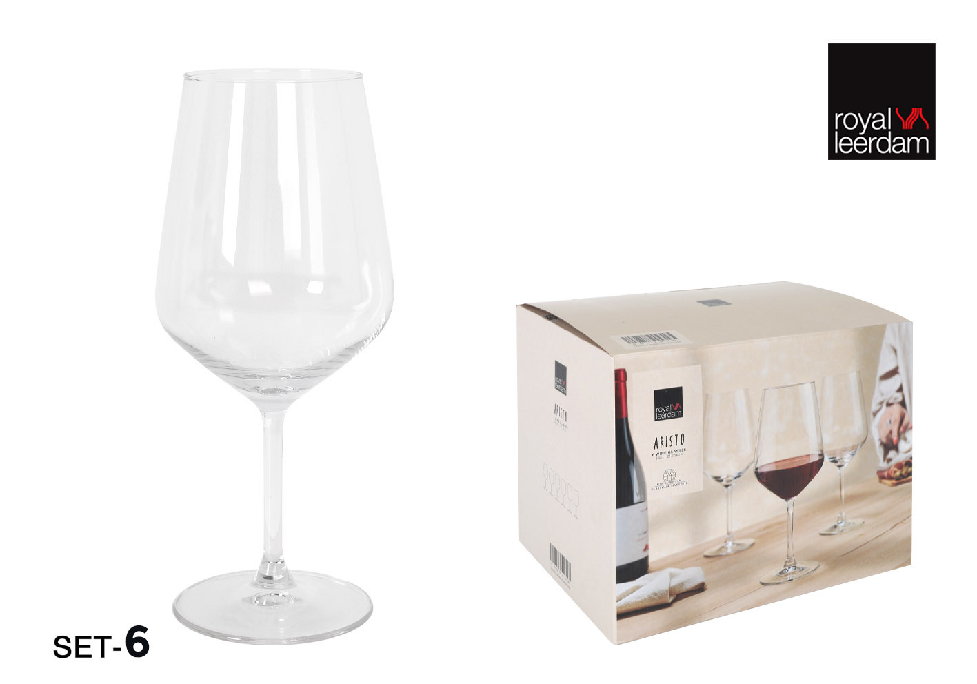 COPA VINO PACK 6UDS ARISTO 65CL