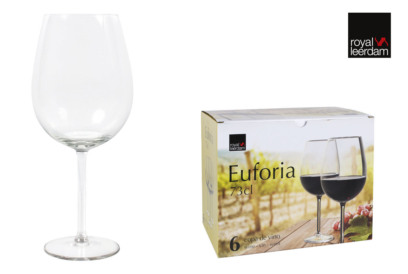 COPA VINO PACK 6UDS EUFORIA 73CL