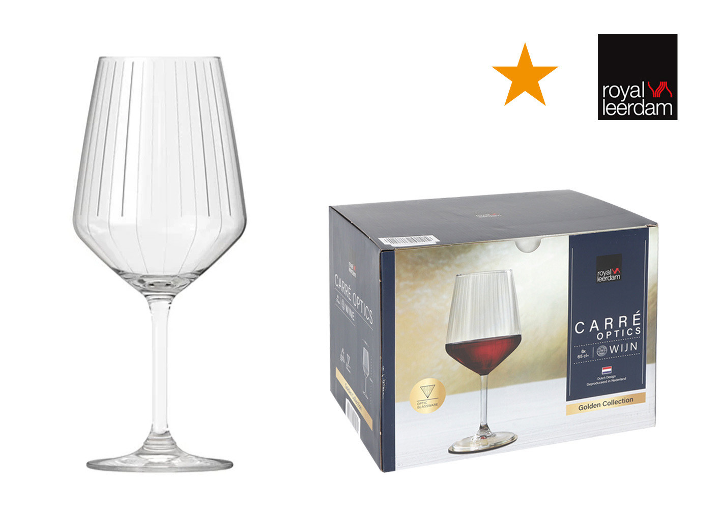 COPA VINO PACK 6UDS CARRE OPTICS 65CL
