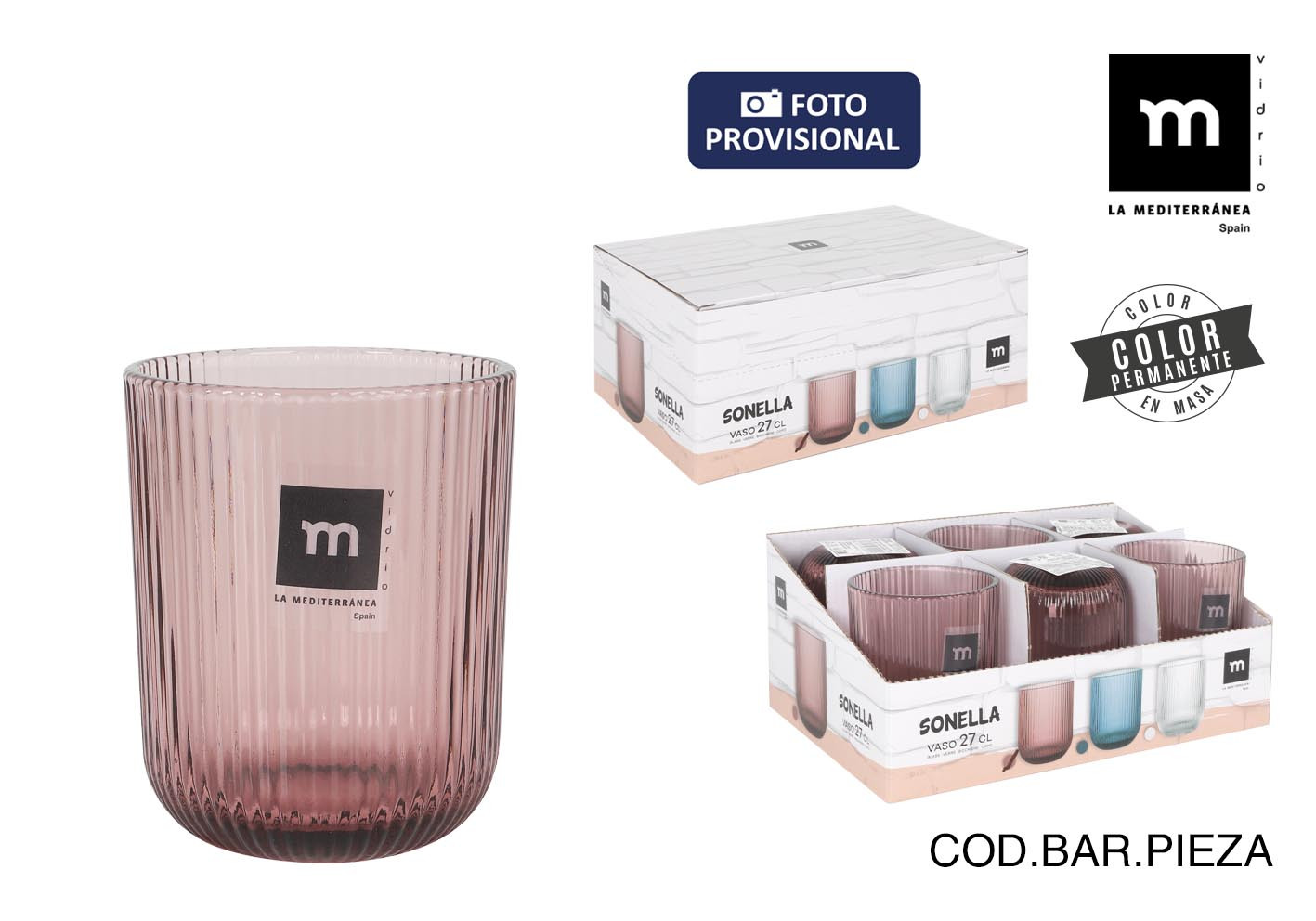 VASO RUSTICO SONELLA 27CL MORADO