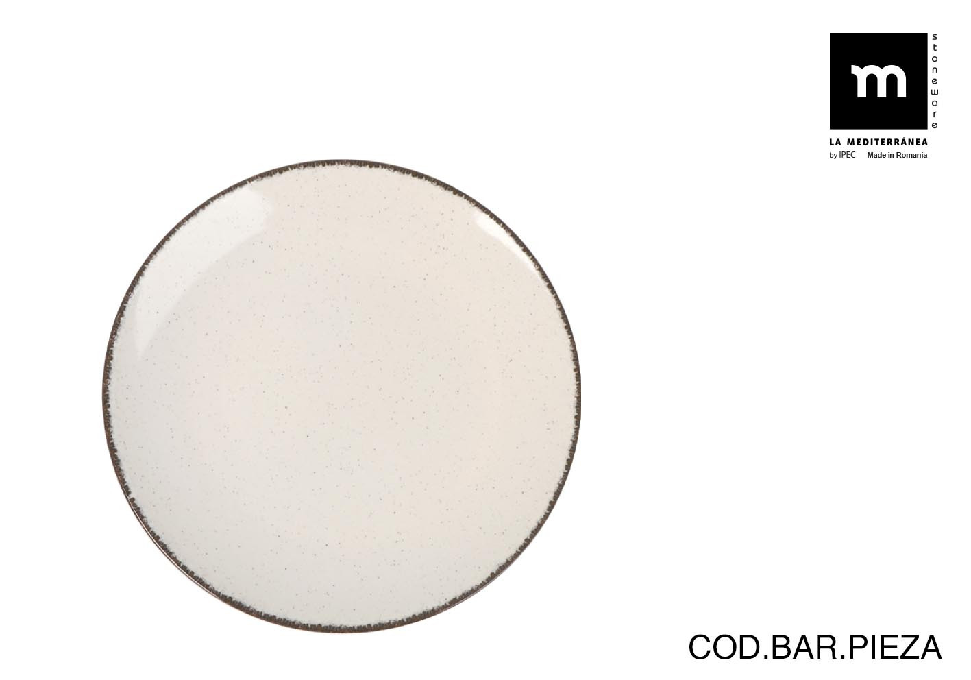 PLATO STONEWARE MONACO ANLLO POSTRE Ø20CM