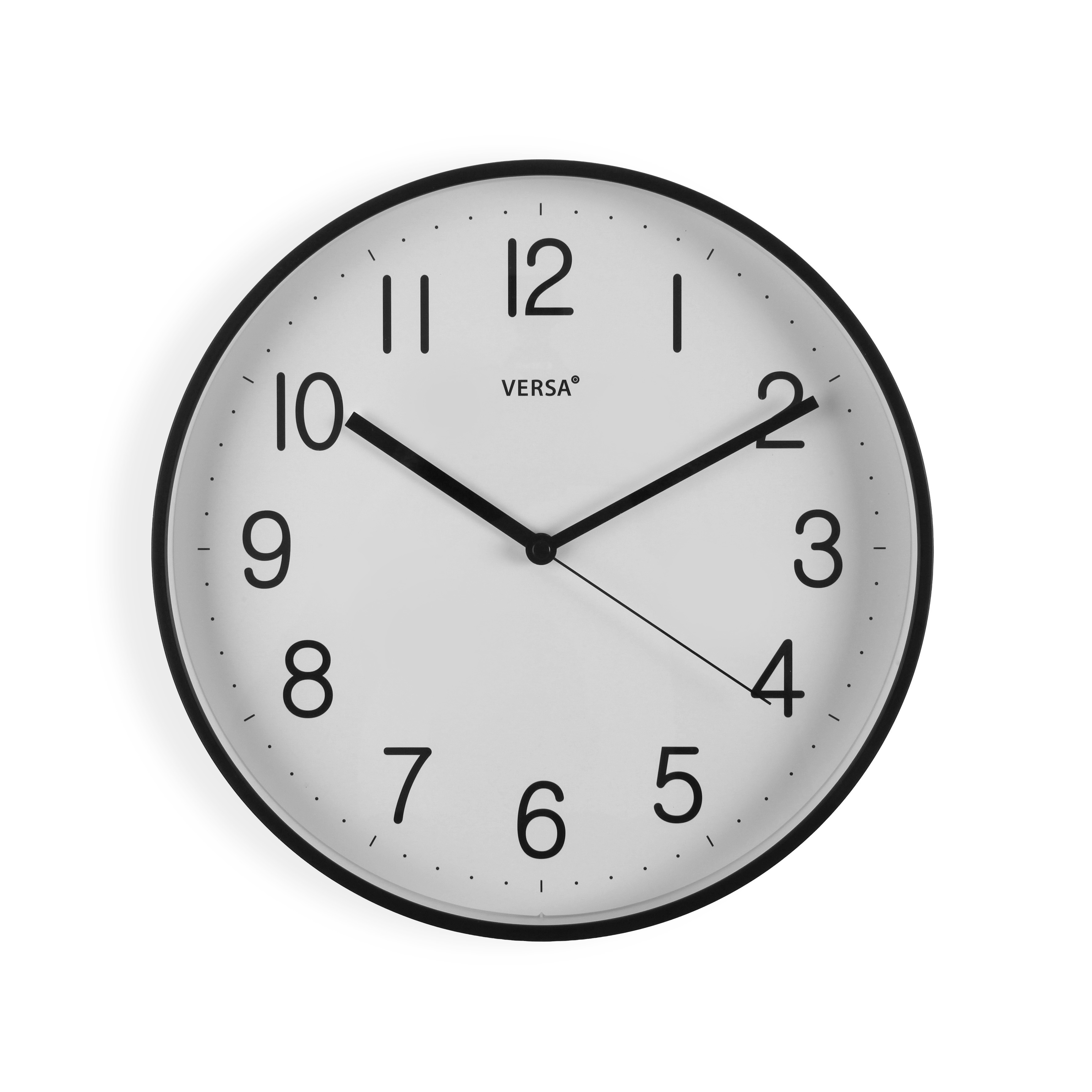 RELOJ PARED REDONDO 30CM NEGRO