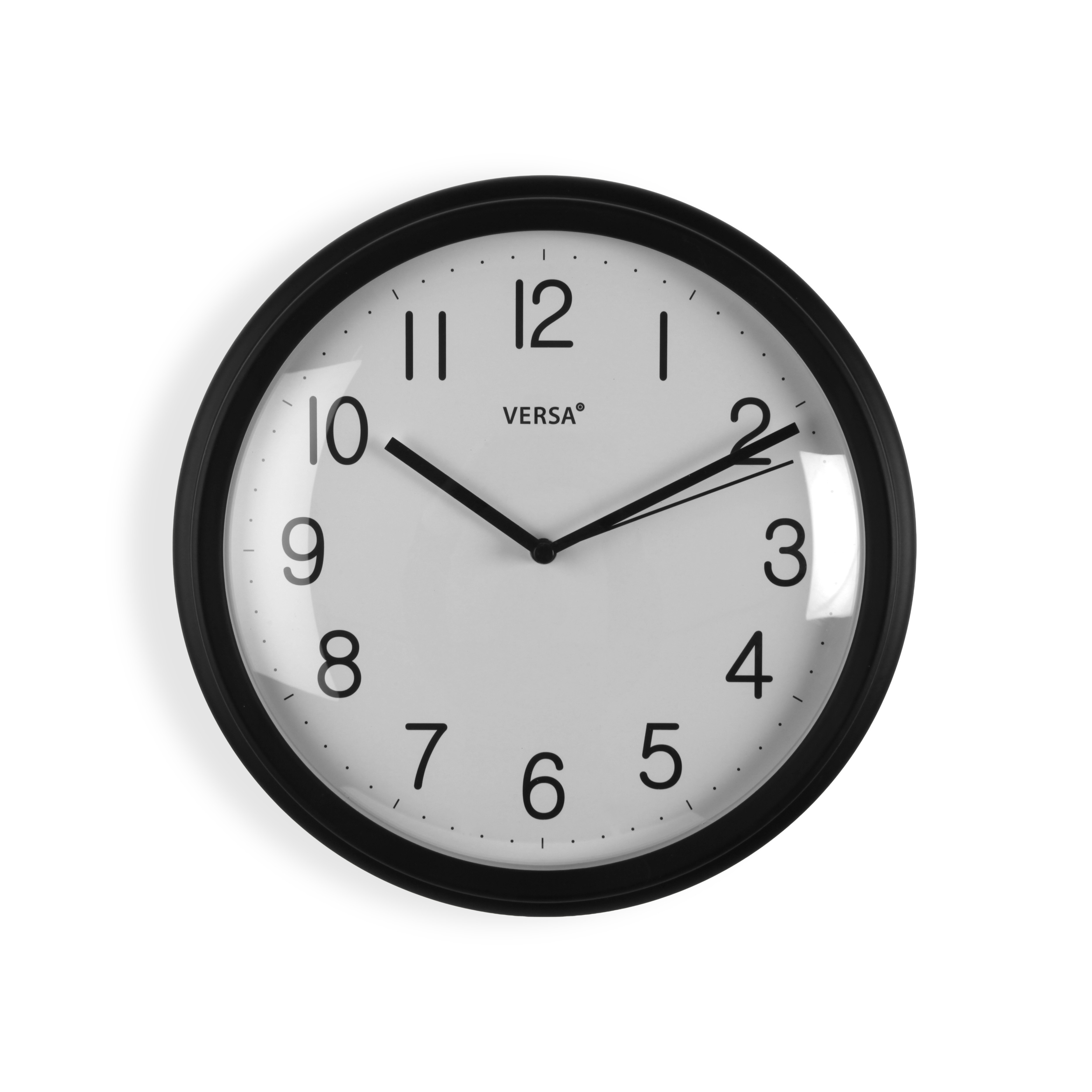 RELOJ PARED REDONDO 26CM NEGRO