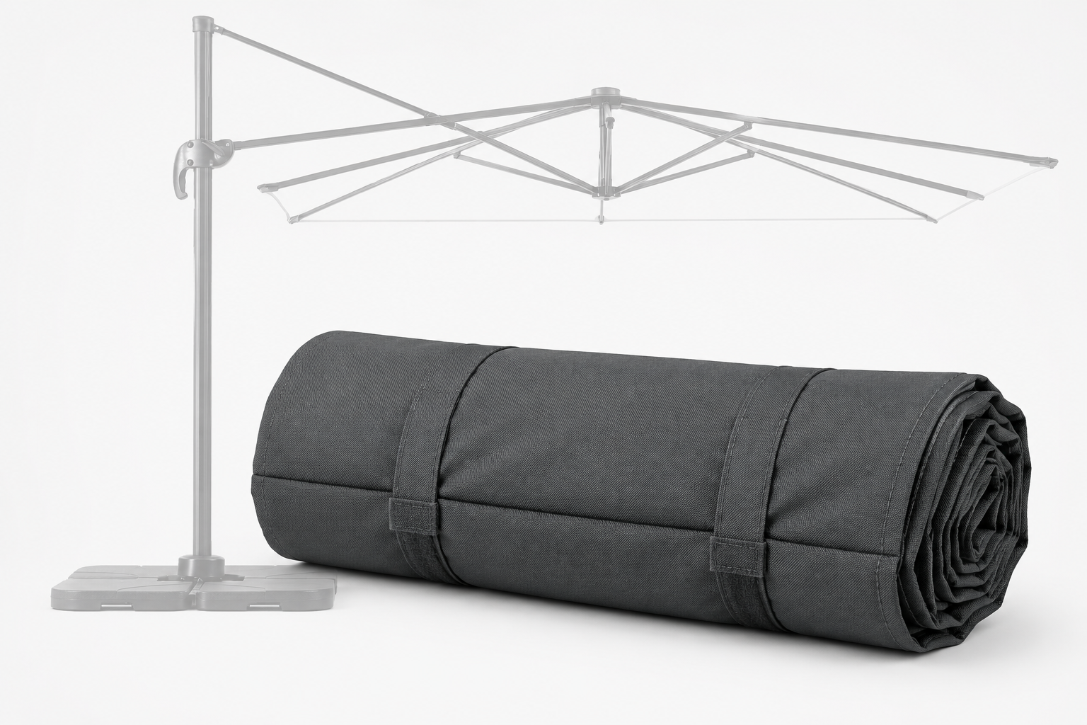 TELA RECAMBIO PARASOL EXCENTRICO PARA REF. 23004950 3X3CM ANTRACITA