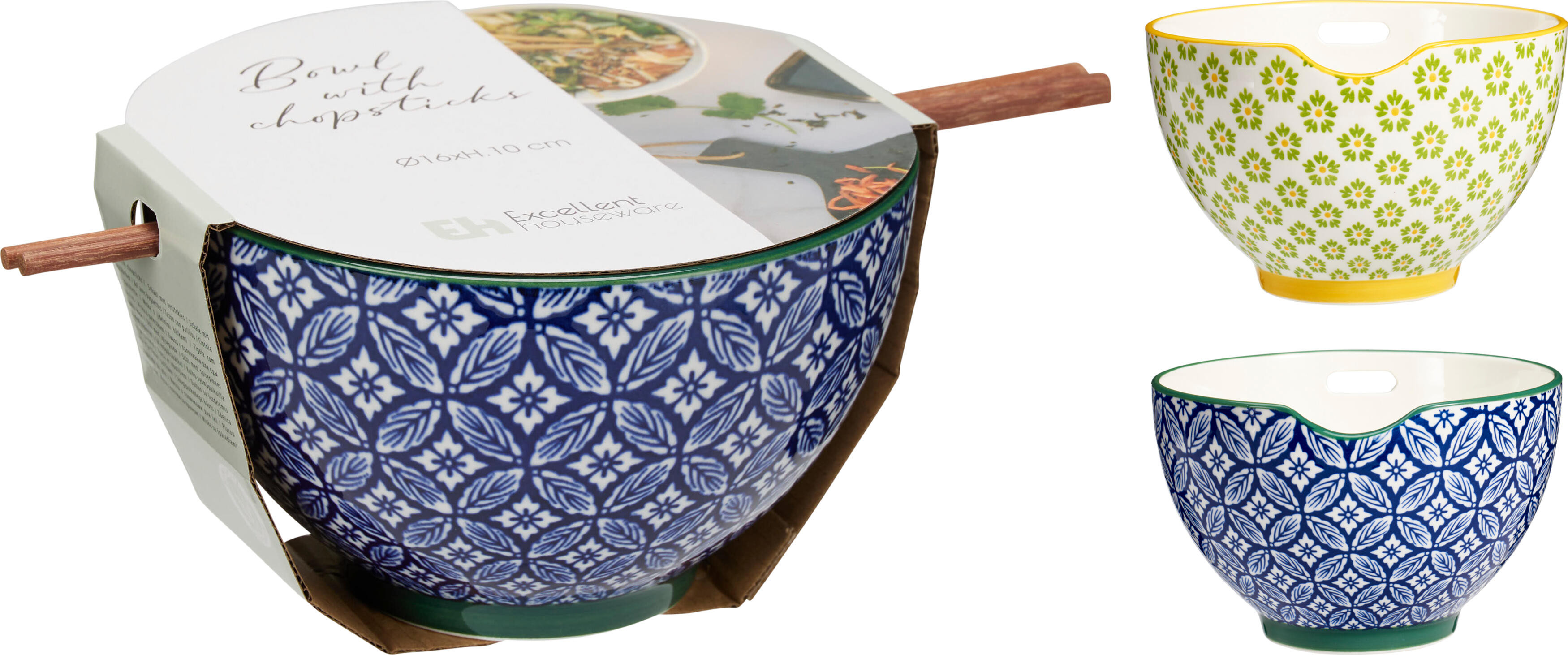BOL PORCELANA CON PALILLOS SET 2U SURTIDO-82CL