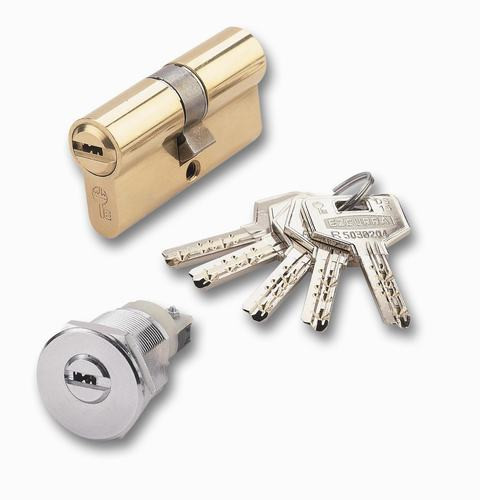 CILINDRO SEGURIDAD DS15 LEVA LARGA 30-40 MM, NEGRO, 5 LLAVES