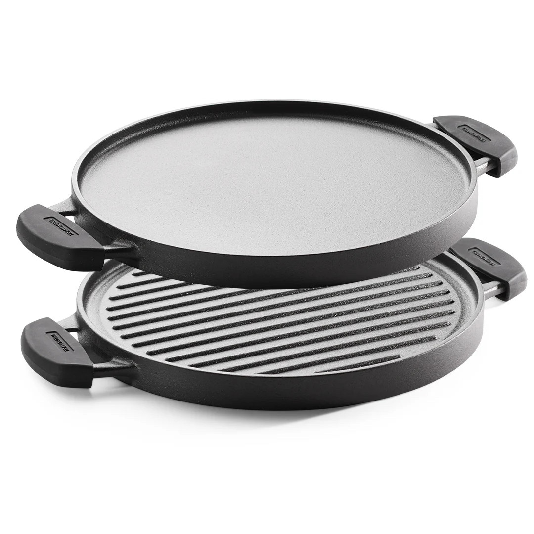PLANCHA HIERRO FUNDIDO PRECURADA 30CM-REVERSIBLE