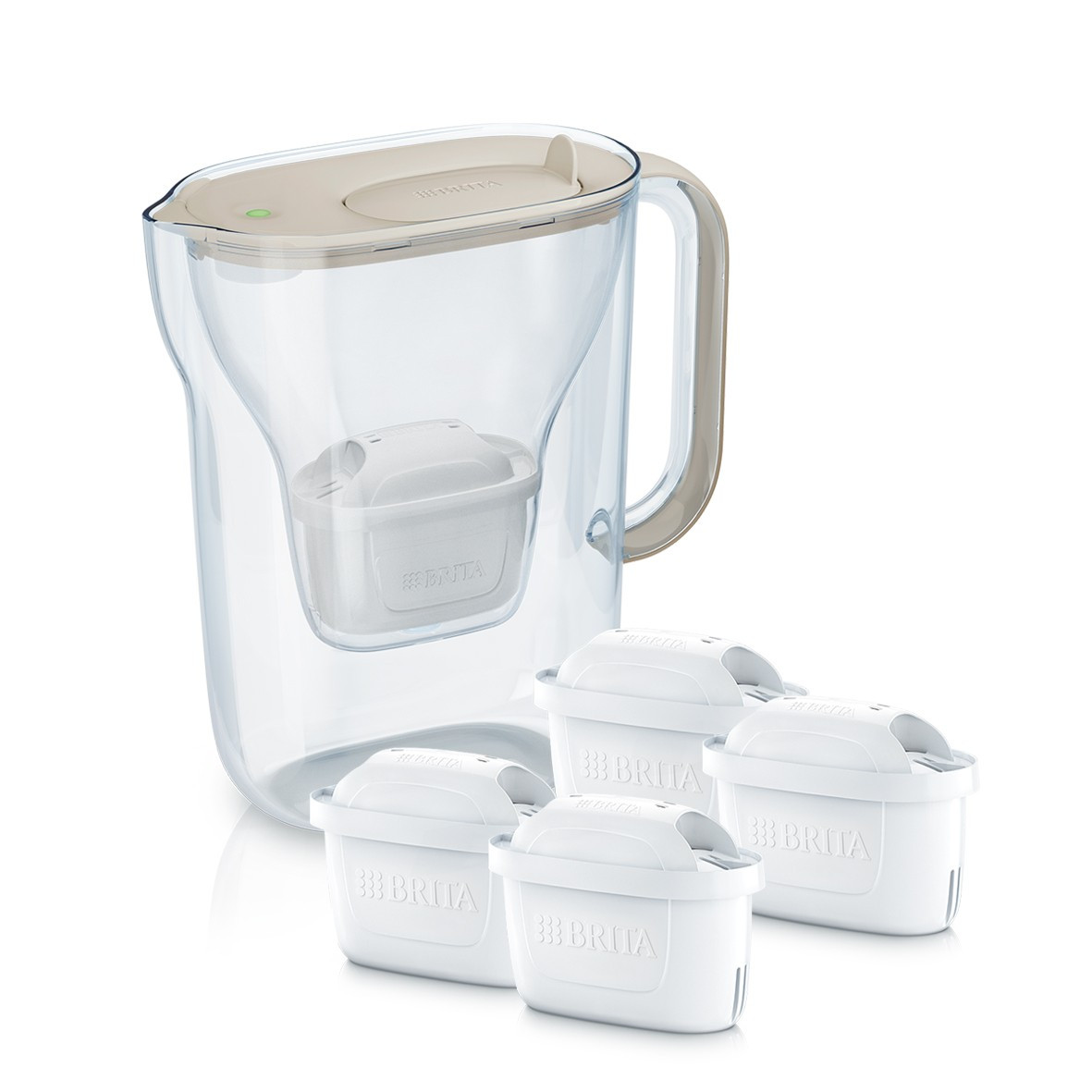 JARRA FILTRANTE STYLE ESSENTIAL STAND BLANCA +4 FILTROS