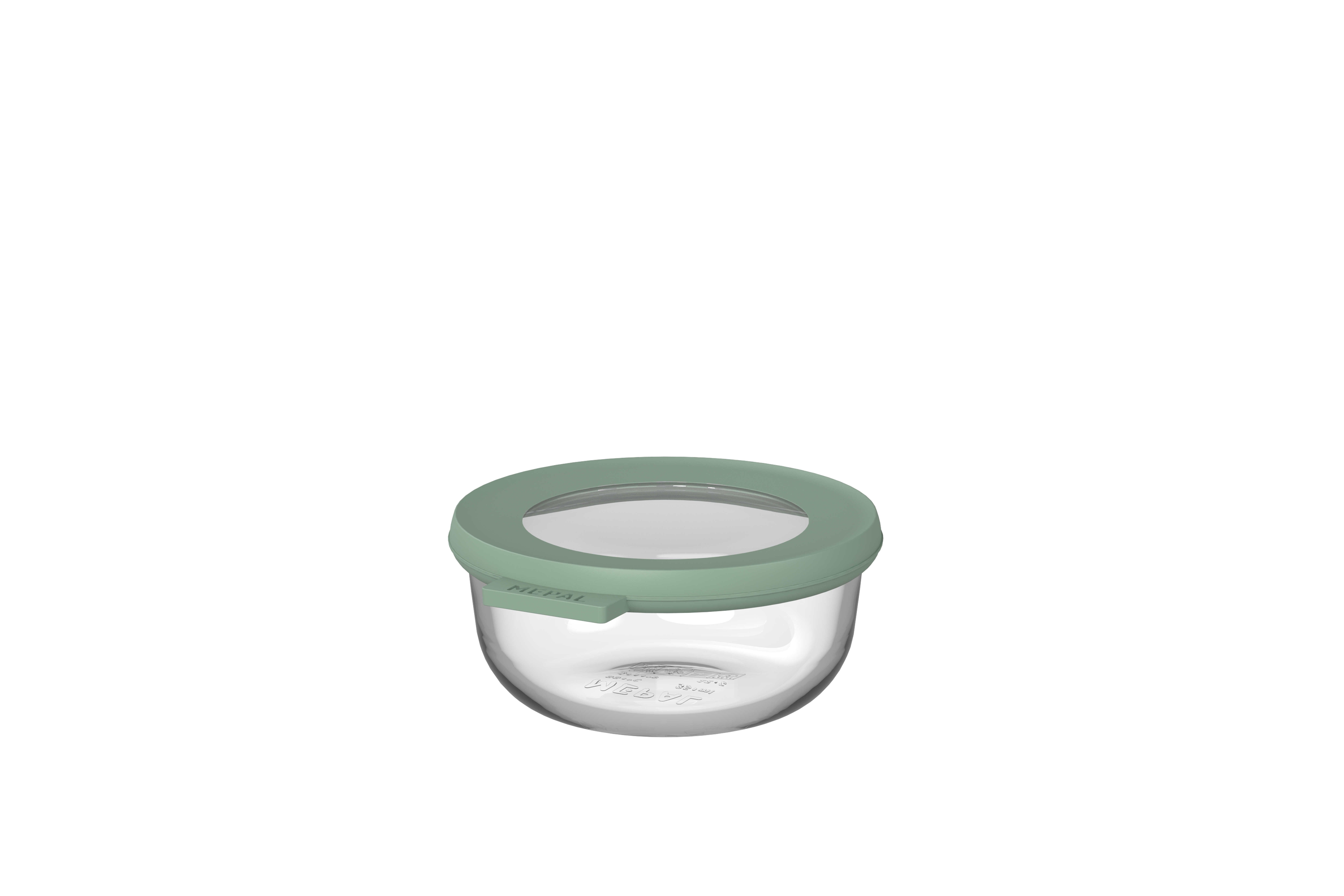 BOL VIDRIO REDONDO CON TAPA CIRQULA 350 ML - NORDIC SAGE