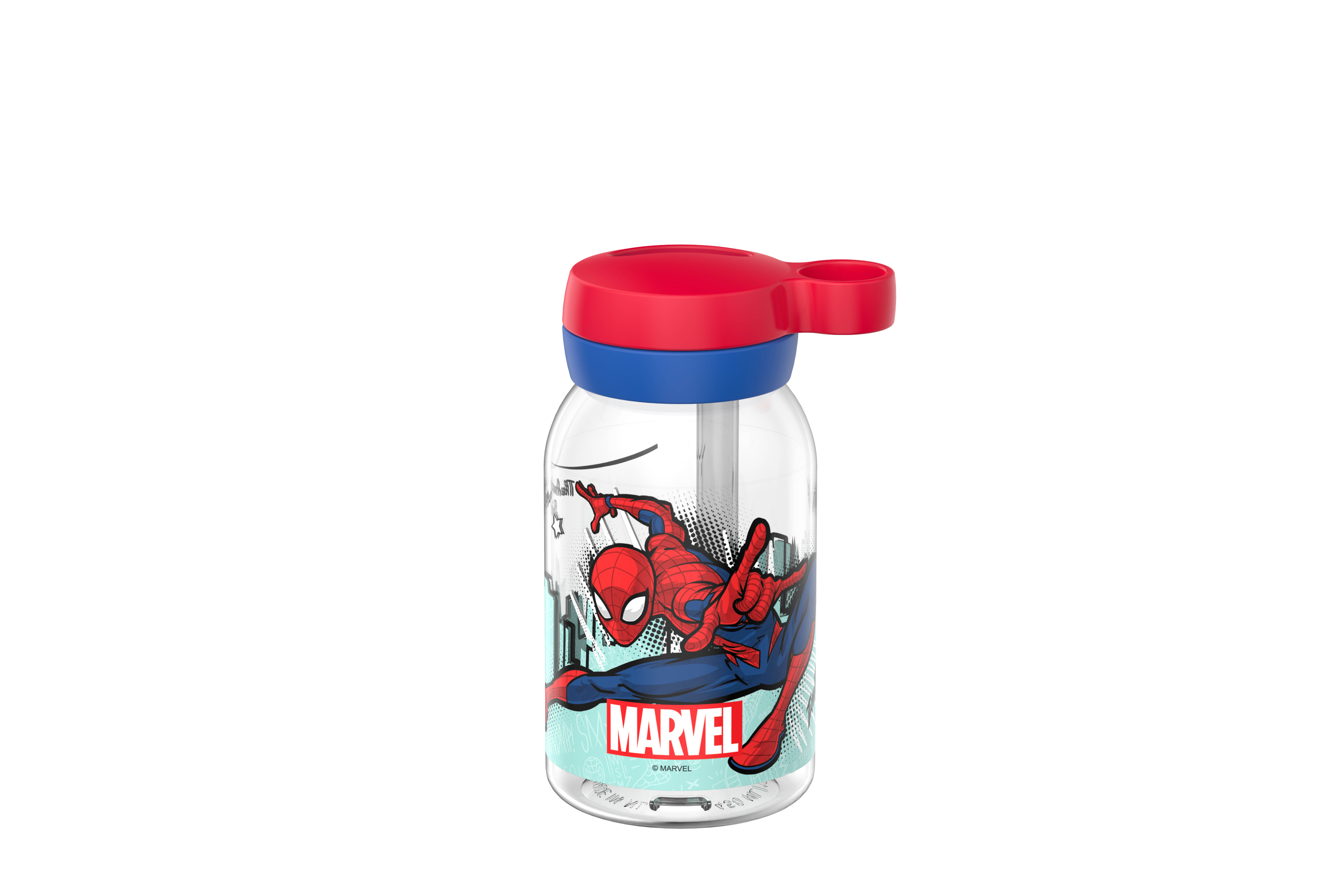 BOTELLA CAMPUS CON PAJITA 450 ML - SPIDERMAN