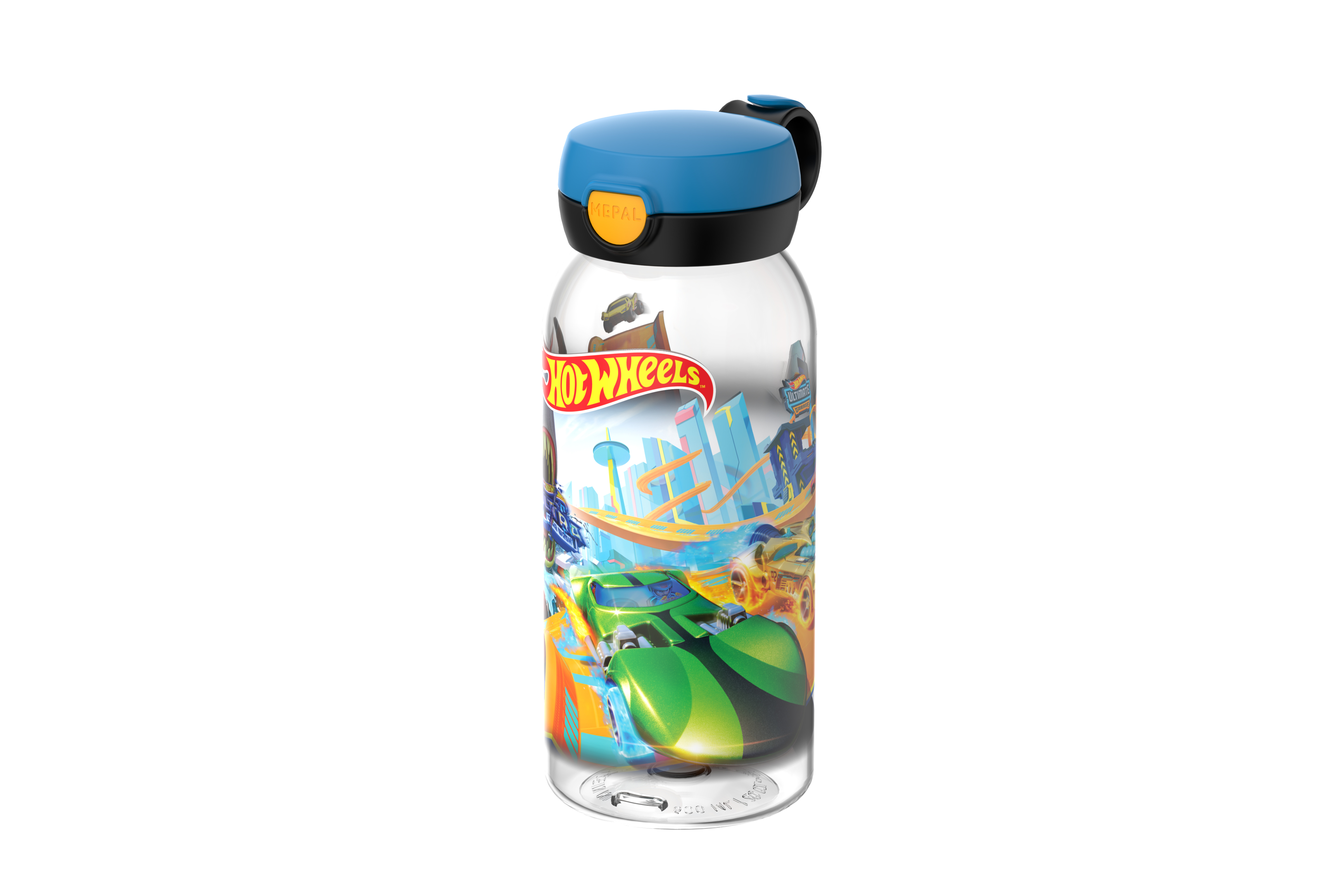 BOTELLA CAMPUS TAPA ABATIBLE 600 ML - HOT WHEELS