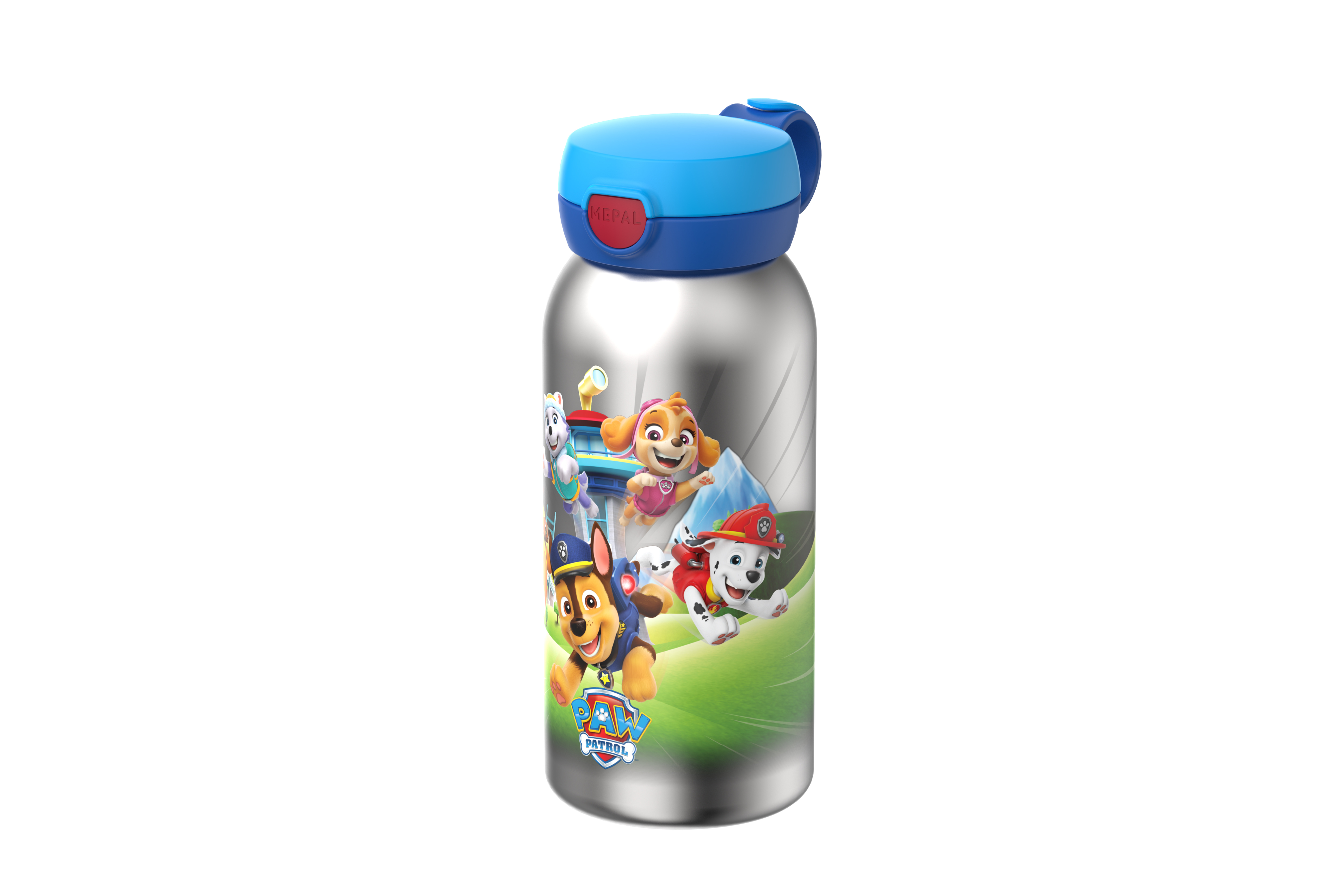 BOTELLA ACERO INOX + TAPA ABATIBLE 600ML-PAW PATROL PUPS