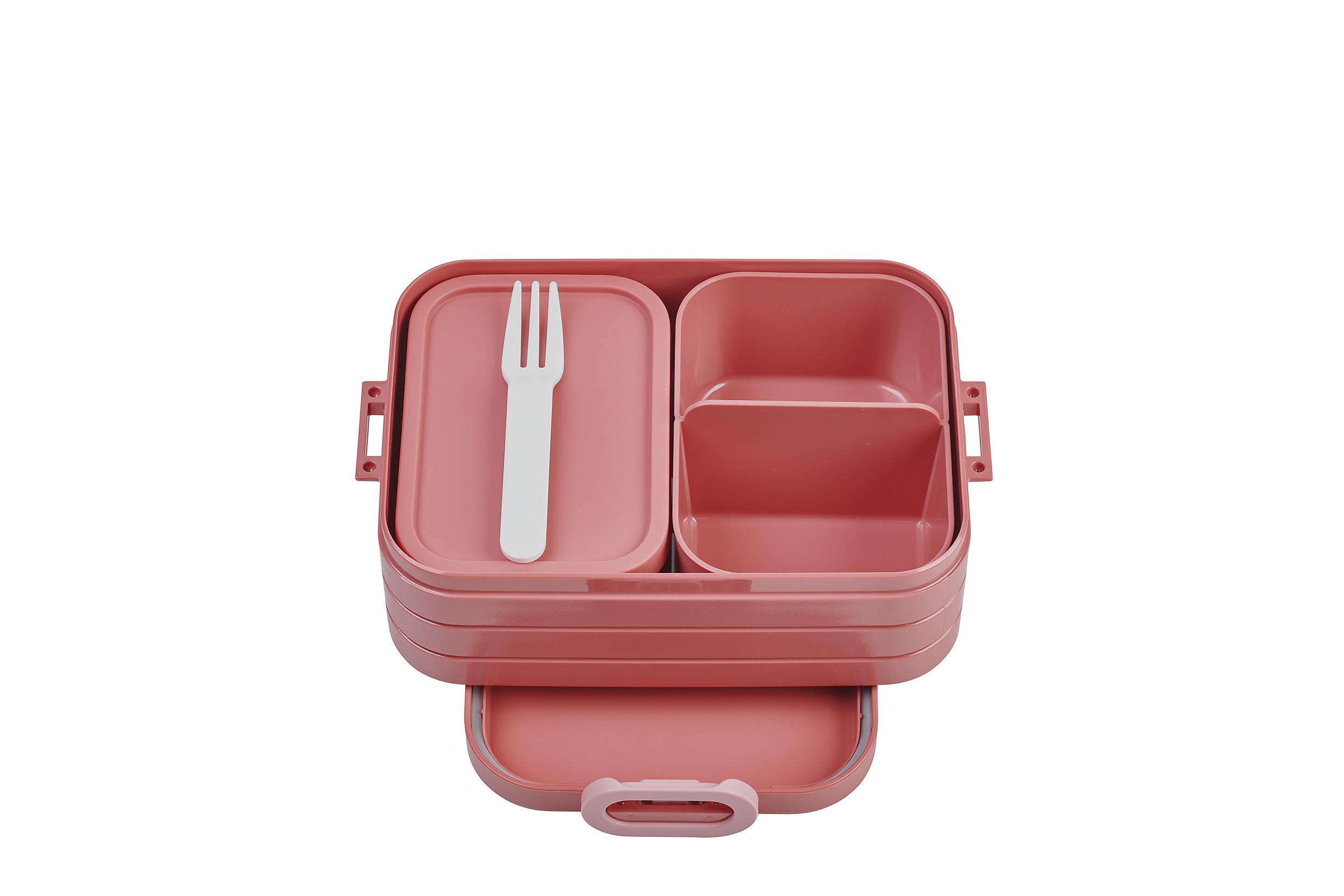 CONTENEDOR ALIMENTOS CON COMPARTIMENTOS MIDI 900ML ROSA VIVID MAUVE