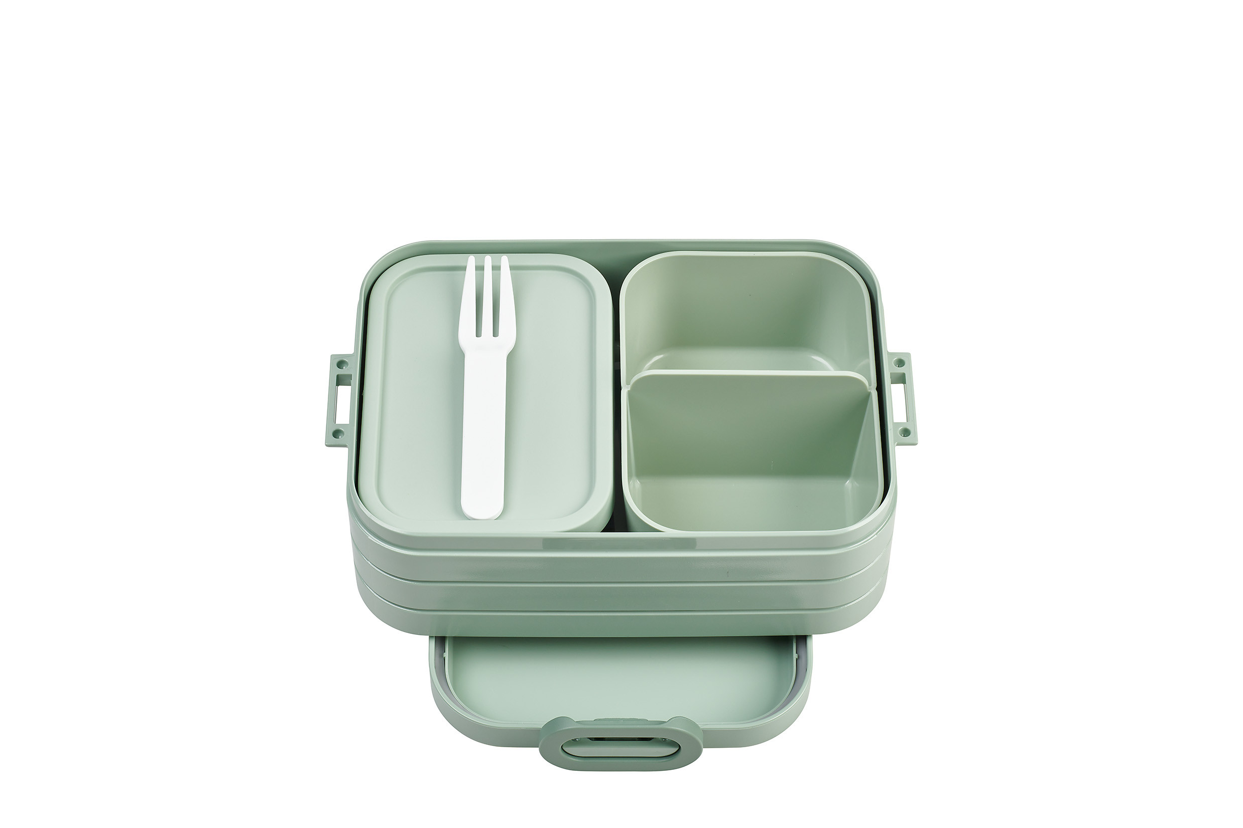 CONTENEDOR ALIMENTOS CON COMPARTIMENTOS MIDI 900ML VERDE NORDIC