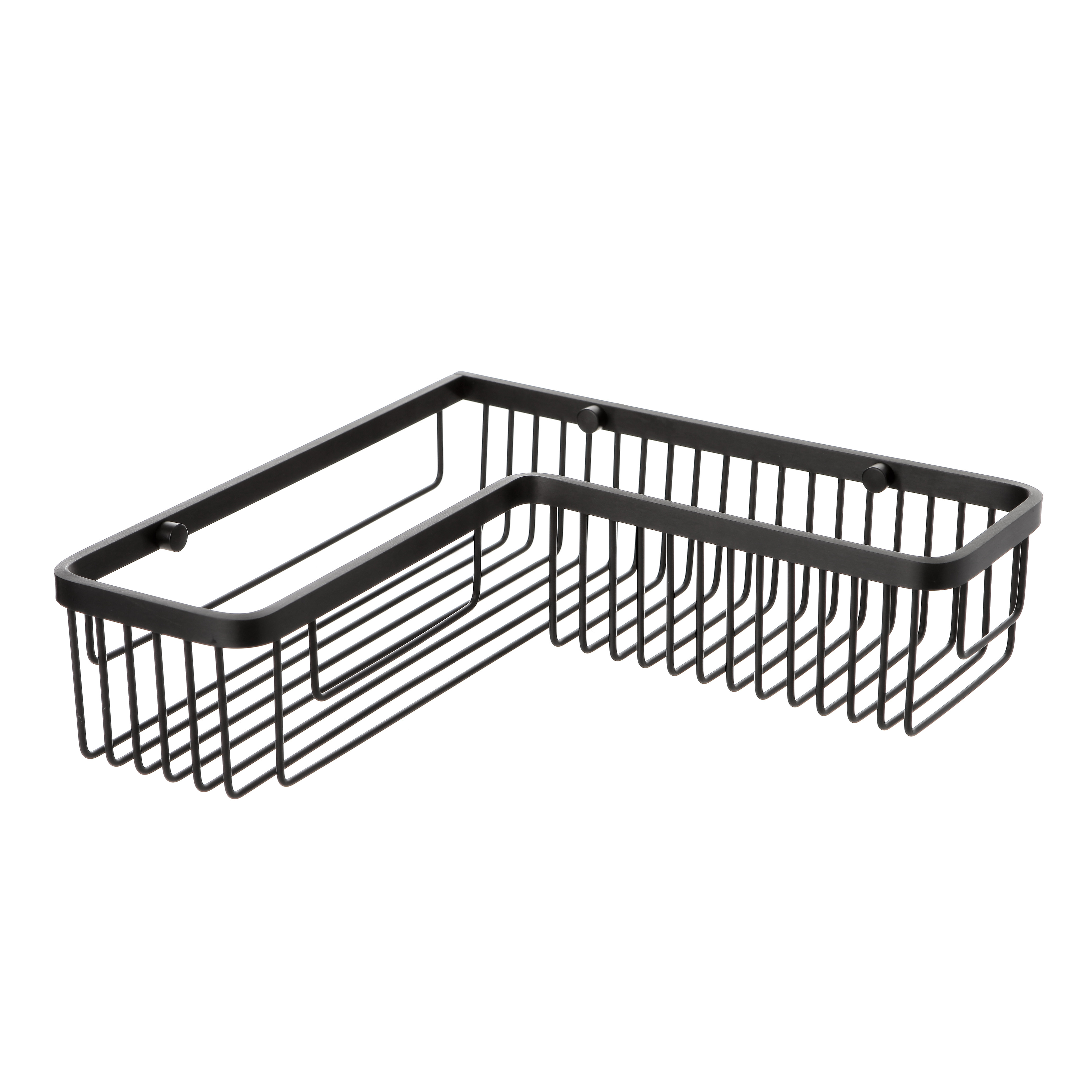 CESTILLO RECTANGULAR C/ ANG. ALUMINIUM BLACK 30X30X8,5 CM