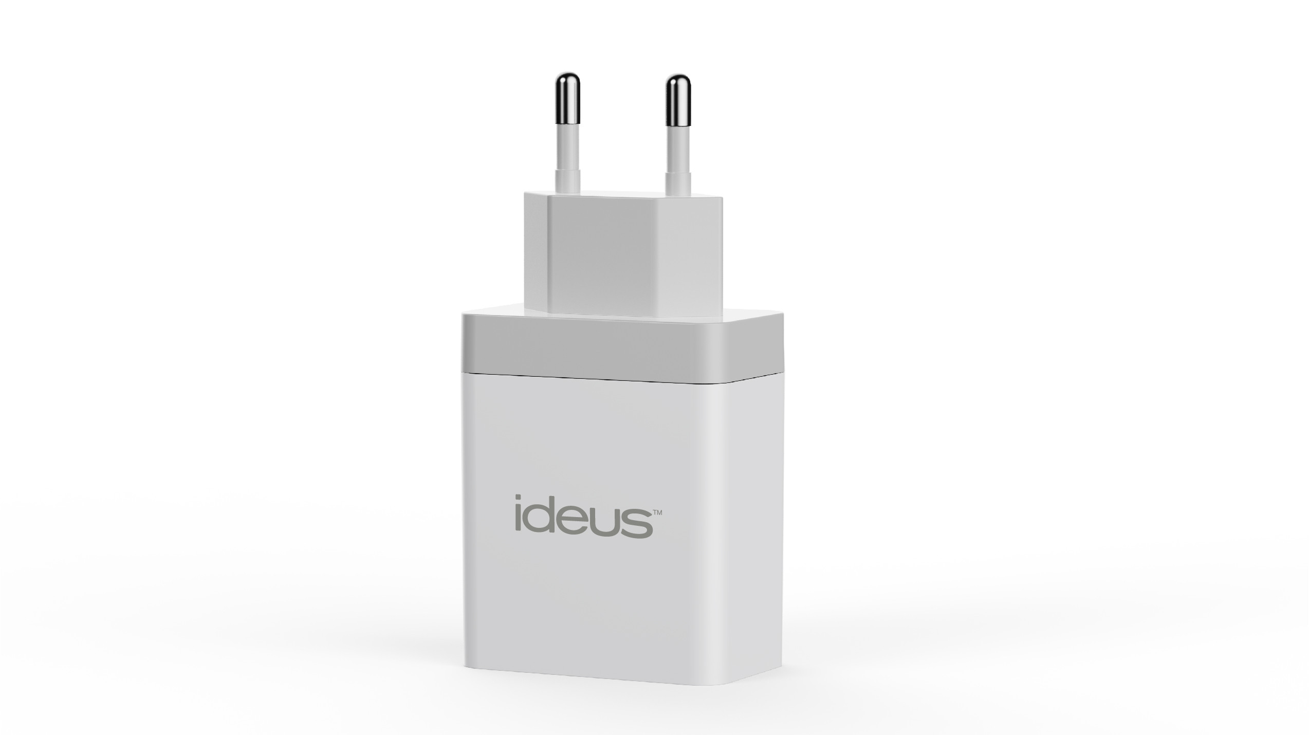 CARGADOR DOBLE PUERTO USB 18W BLANCO