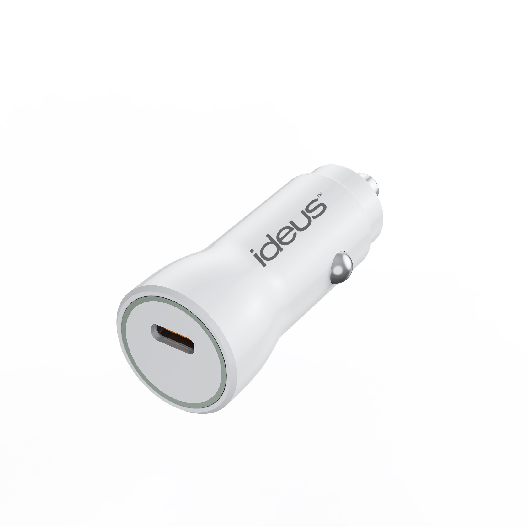 CARGADOR DE COCHE PUERTO USB C 18W BLANCO
