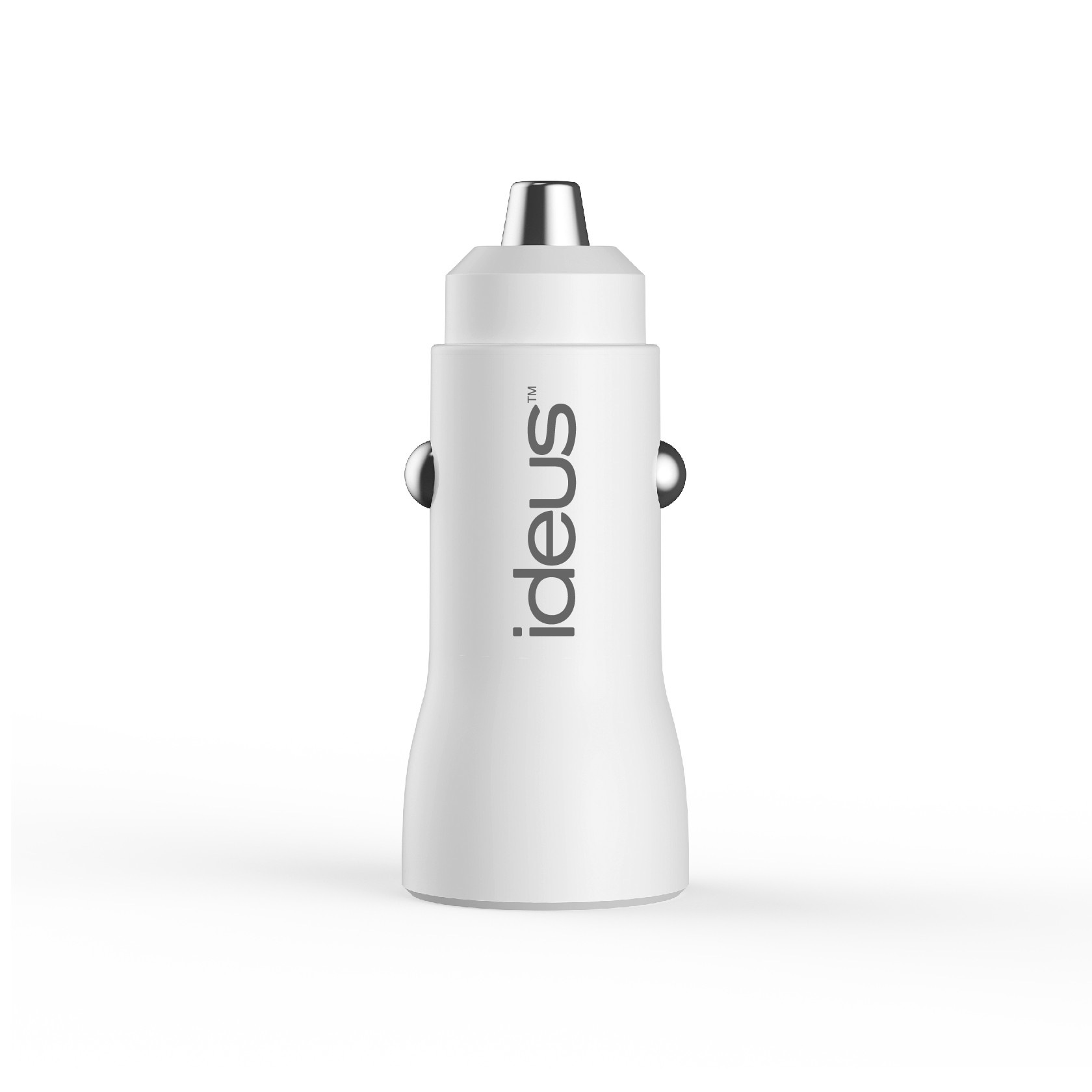 CARGADOR DE COCHE DOBLE PUERTO USB 18W BLANCO