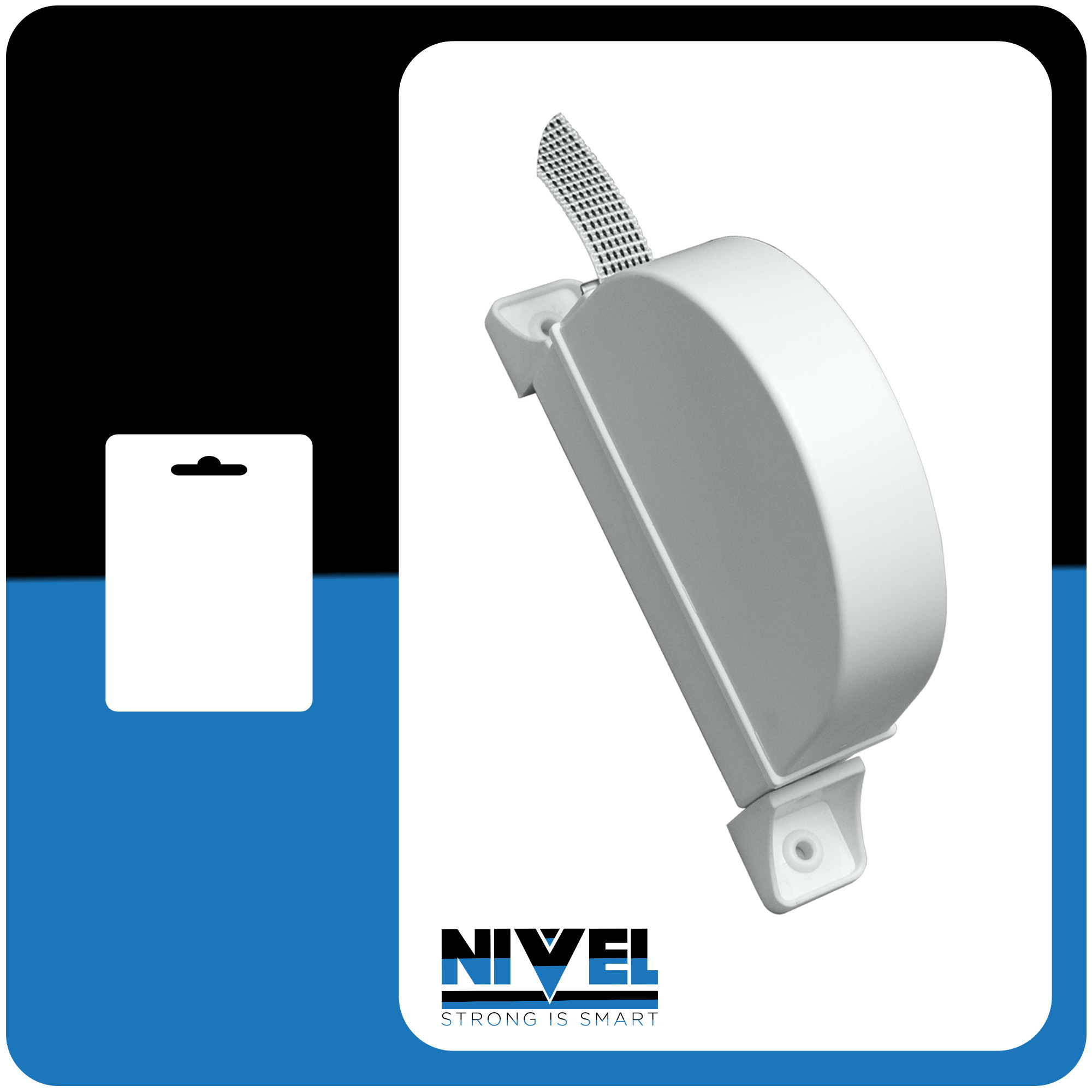 RECOGEDOR PERS SOBREP C/CINTA 18MM PLASTICO BLANCO