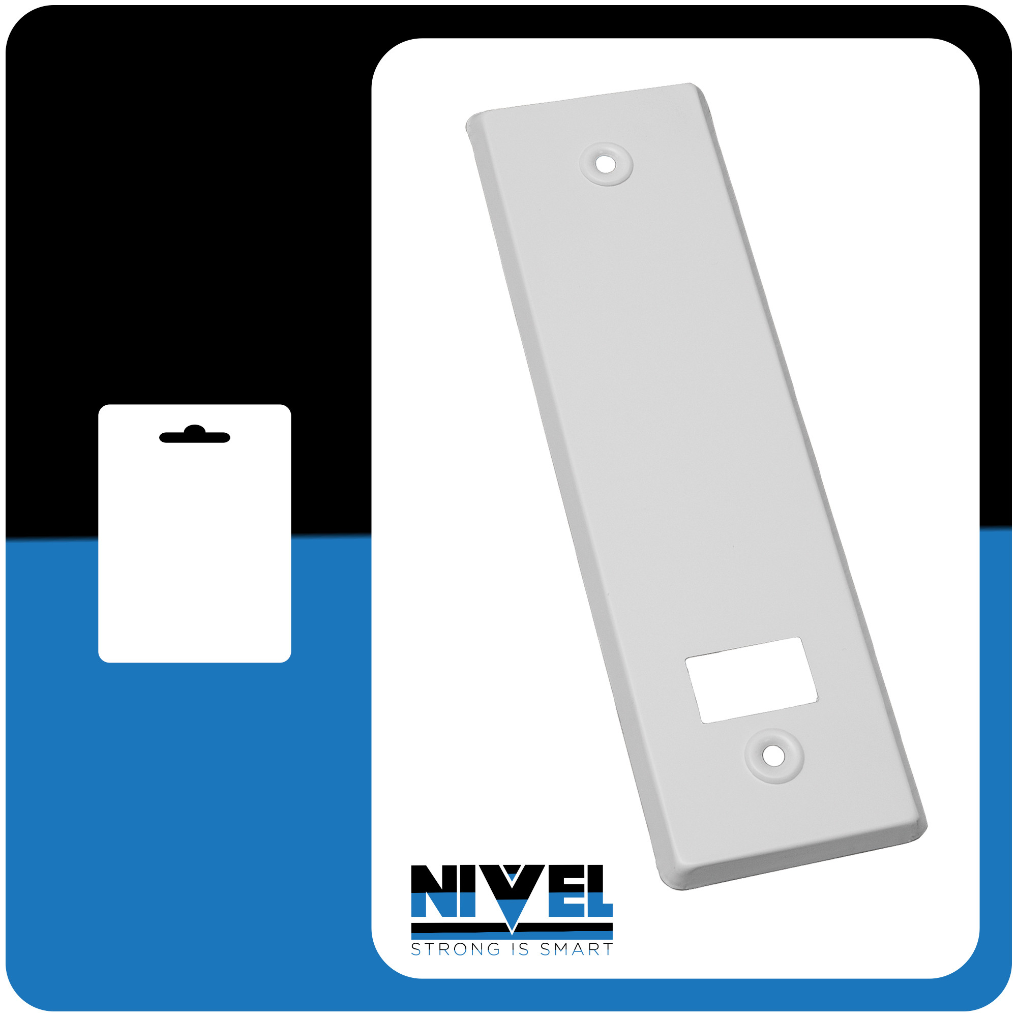 PLACA EMBELLECEDOR RECOGEDOR PERSIANA BLANCO