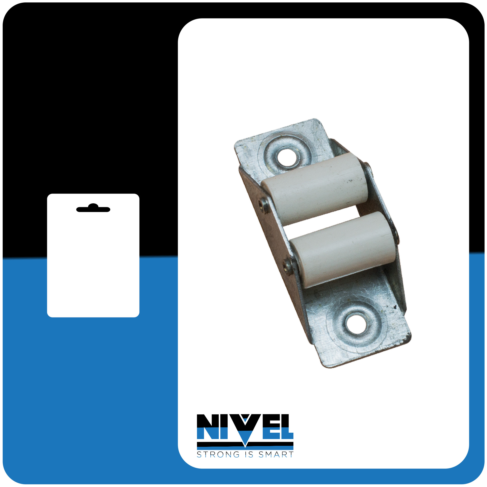 PASACINTA PERSIANA MINI RODILLOS METAL METALICO