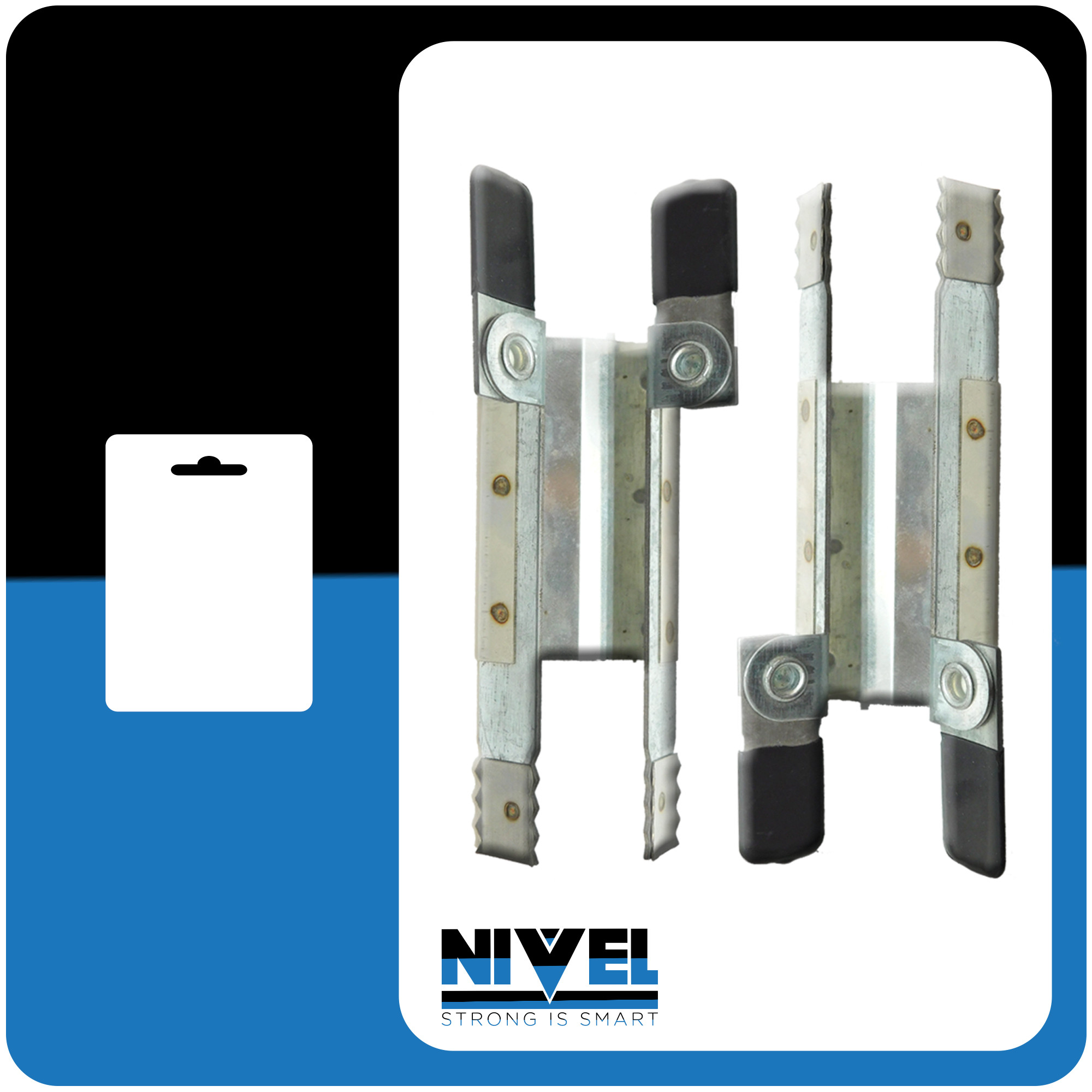 SEGURO PERSIANA CUÑA DENTADA (2UNIDADES) 125MM INOX