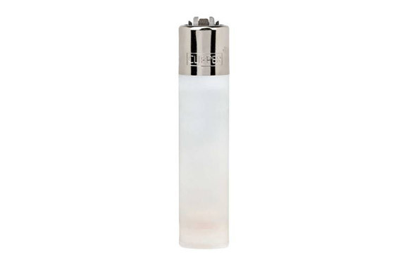 MECHERO TRANSPARENTE BLANCO EXPOSITOR 48 UDS