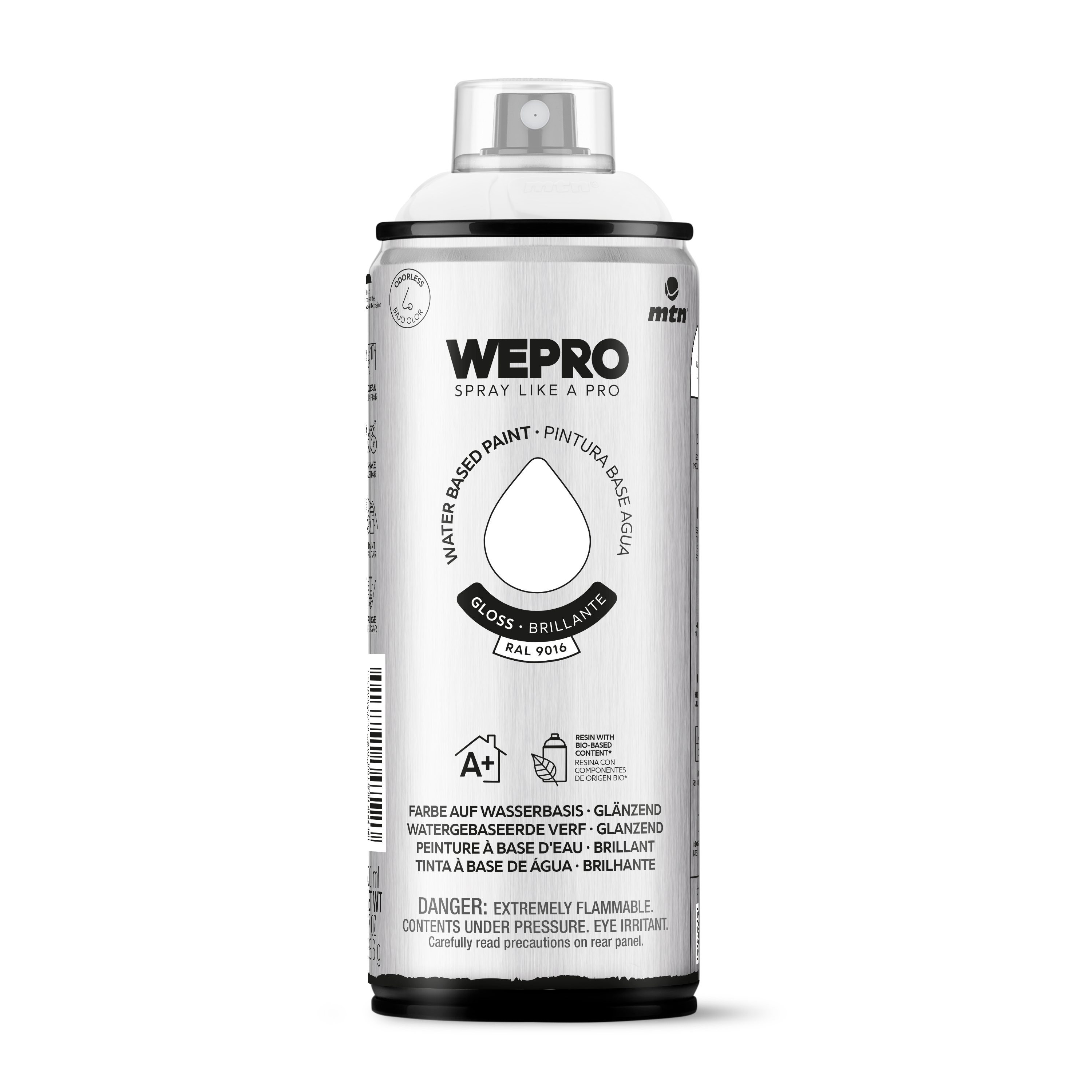 PINTURA SRAY MTN WEPRO WATER BRILLANTE 400 ML BLANCO IGLU