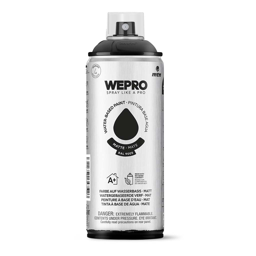 PINTURA SRAY MTN WEPRO WATER MATE 400 ML NEGRO COSMOS