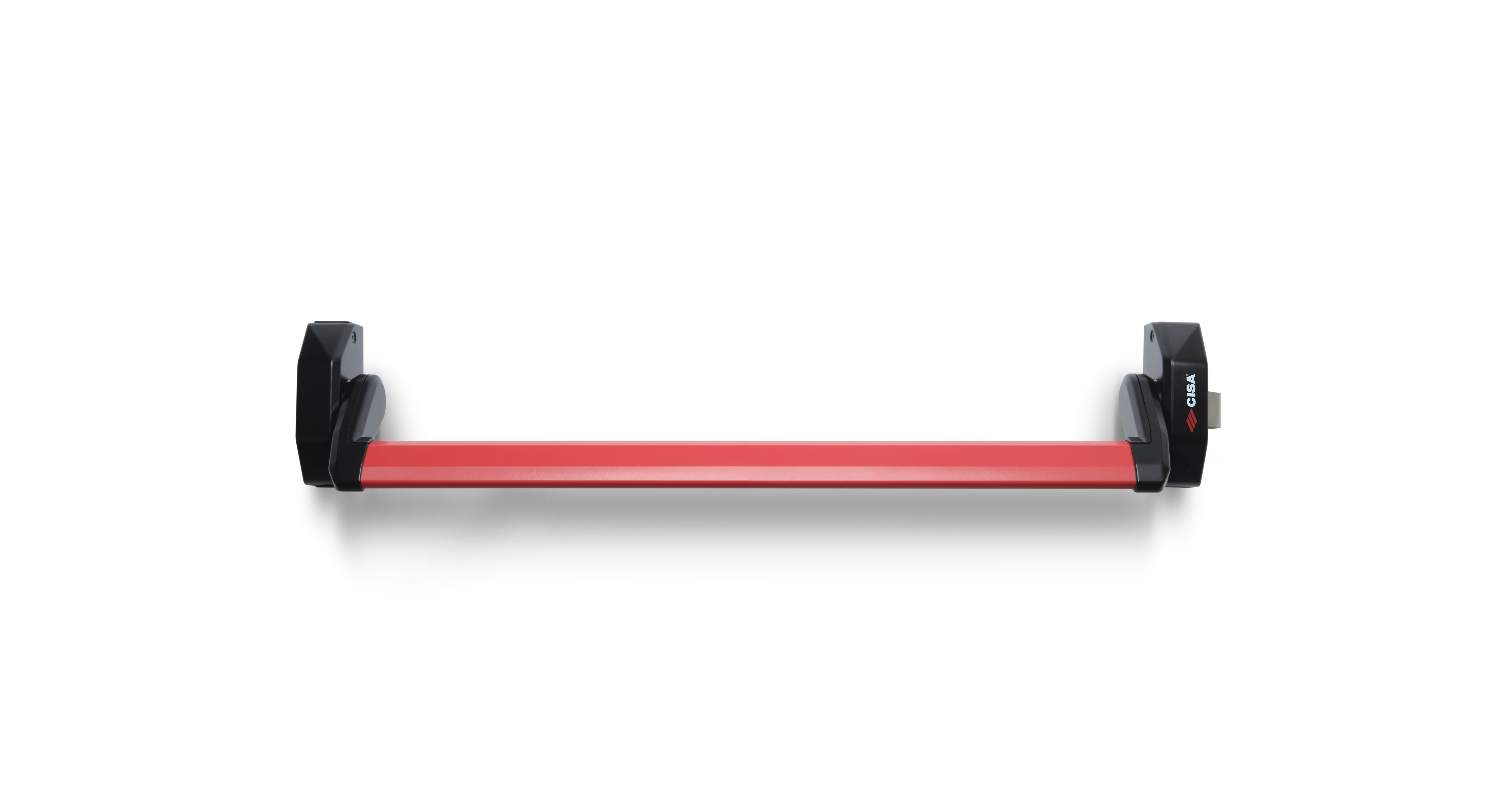 ANTIPANICO SOBREPONER ALPHA PUSH NEGRO/ROJO CIERRE LATERAL PACK COMPLETO