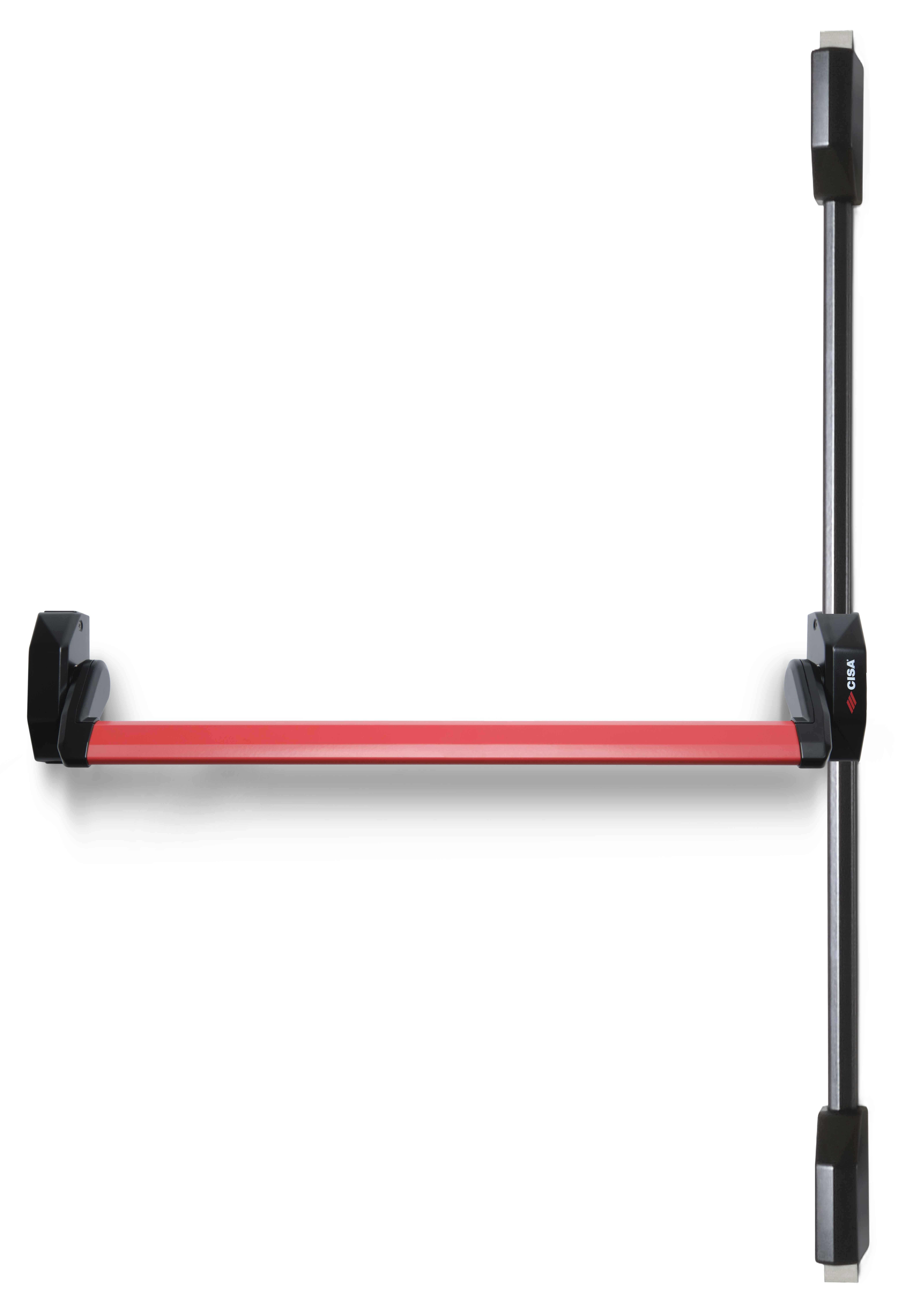 ANTIPANICO SOBREPONER ALPHA PUSH NEGRO/ROJO CIERRE ALTO/BAJO PACK