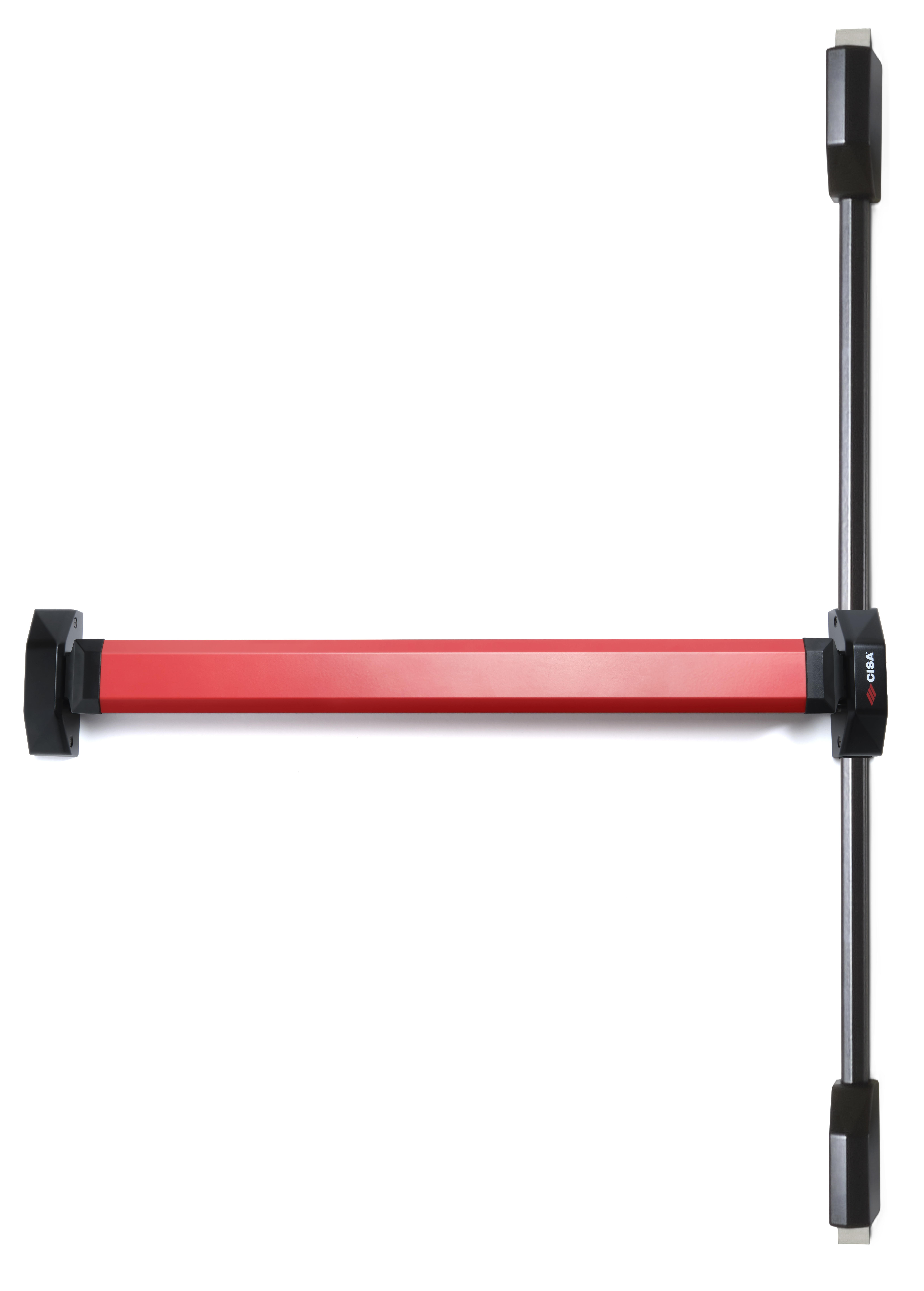 ANTIPANICO SOBREPONER ALPHA TOUCH 840MM NEGRO/ROJO ALTO/BAJO PACK