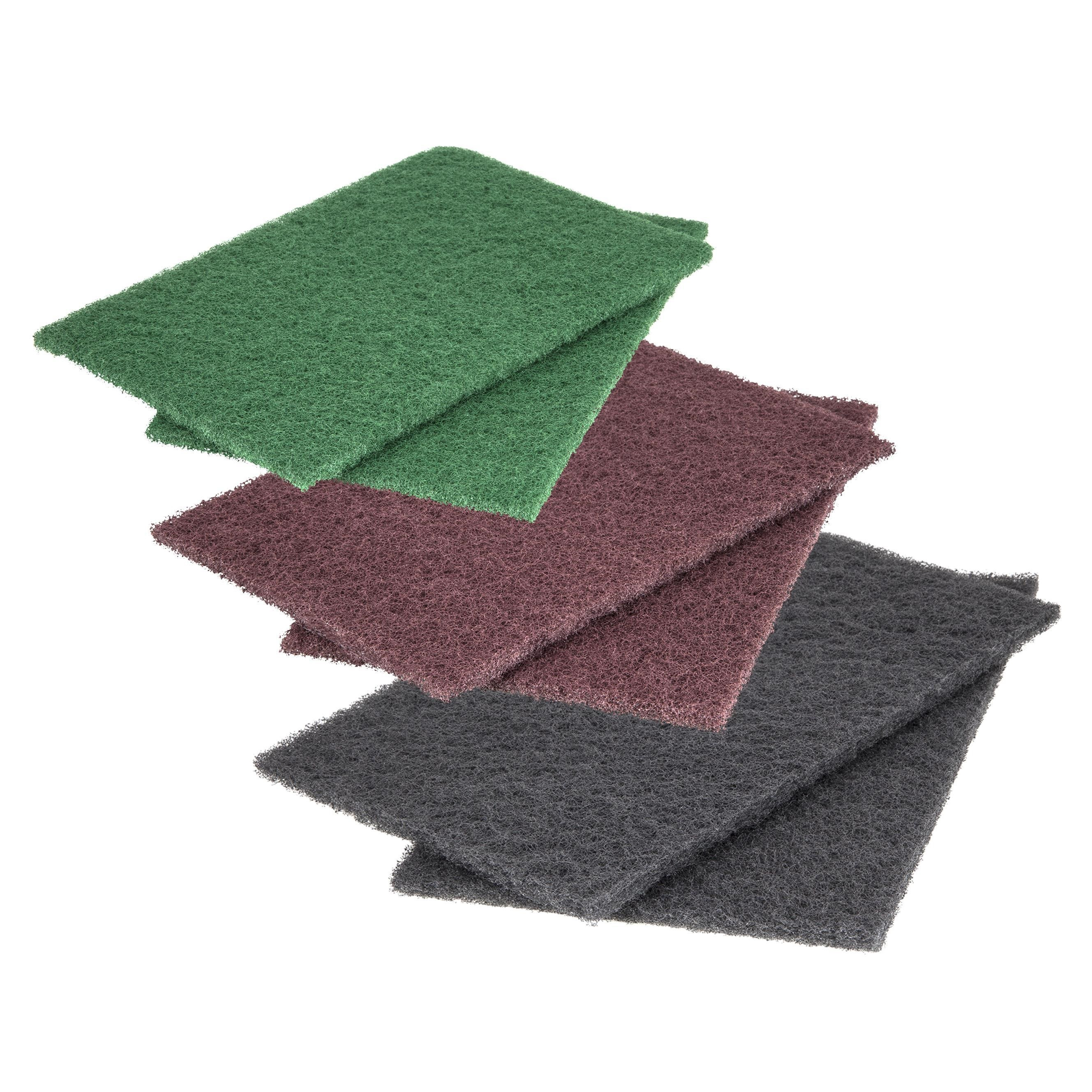 ESPONJA DE FIELTRO ABRASIVO JUEGO 6 PIEZAS 23X15 CM
