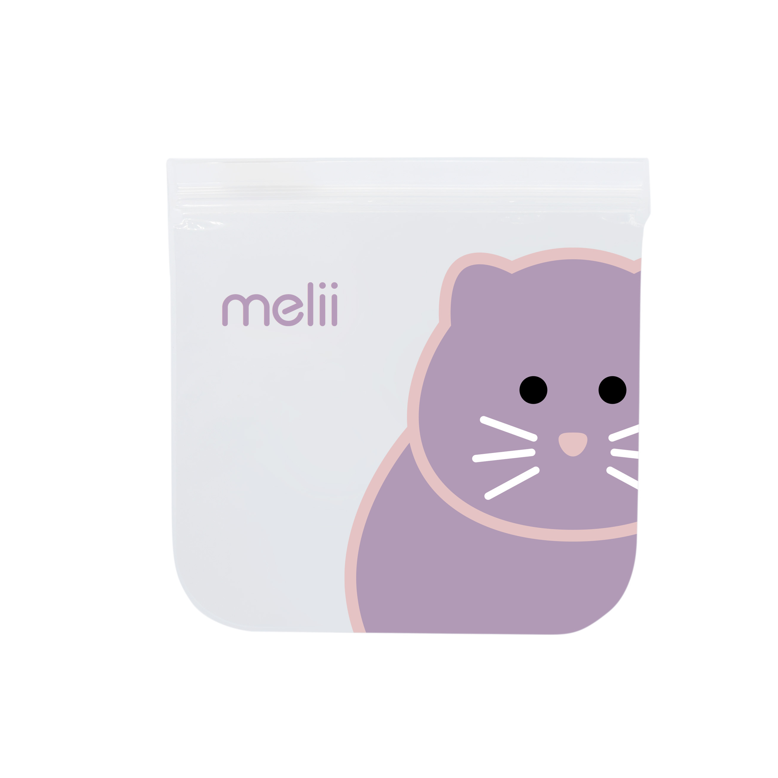 BOLSAS EVA REUTILIZABLES CIERRA FACIL PACK 4UDS 20X20CM GATO/UNICORNIO