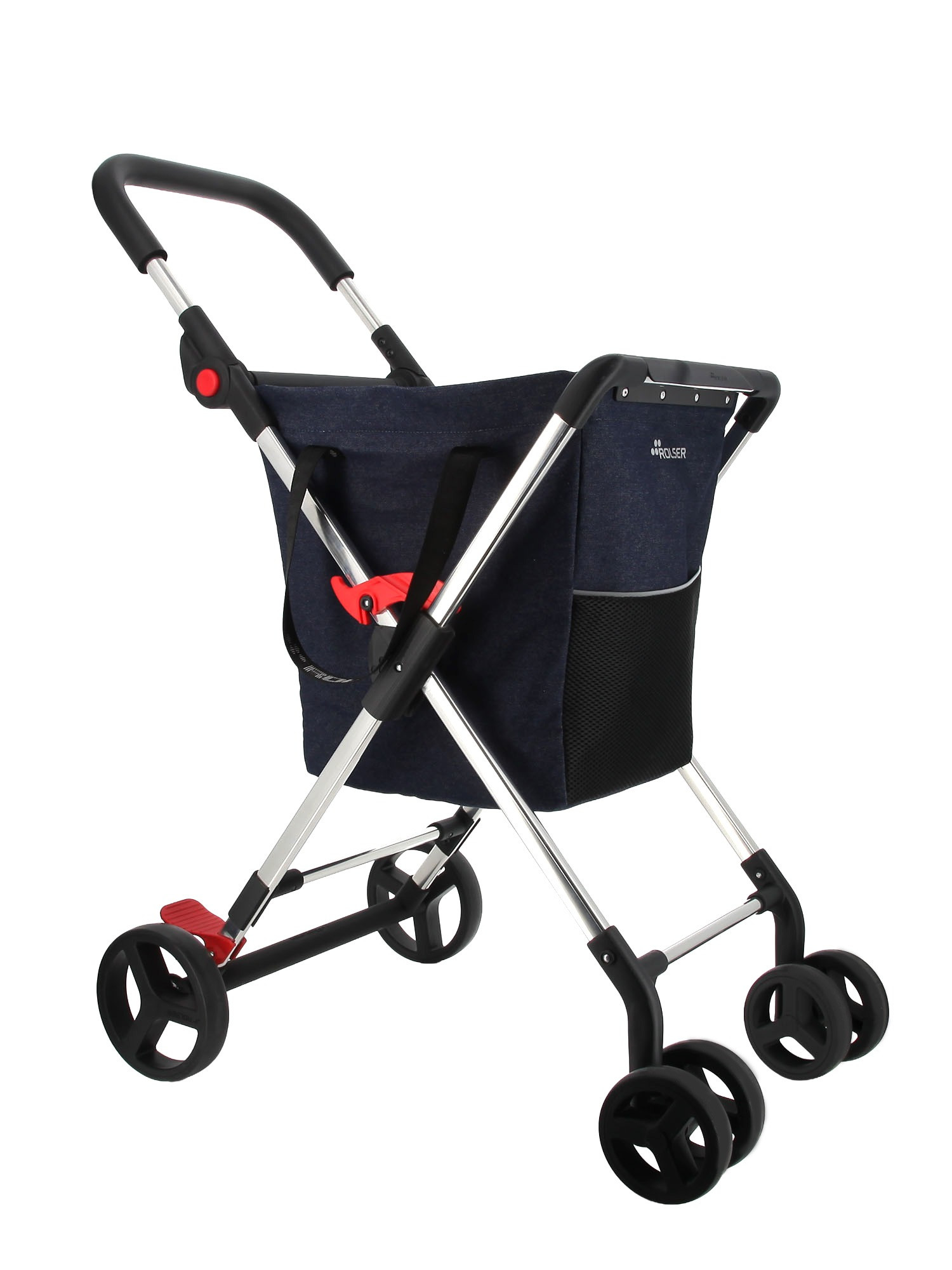 CARRO CESTA PLEGABLE MINI BASKET DENIM TEJANO