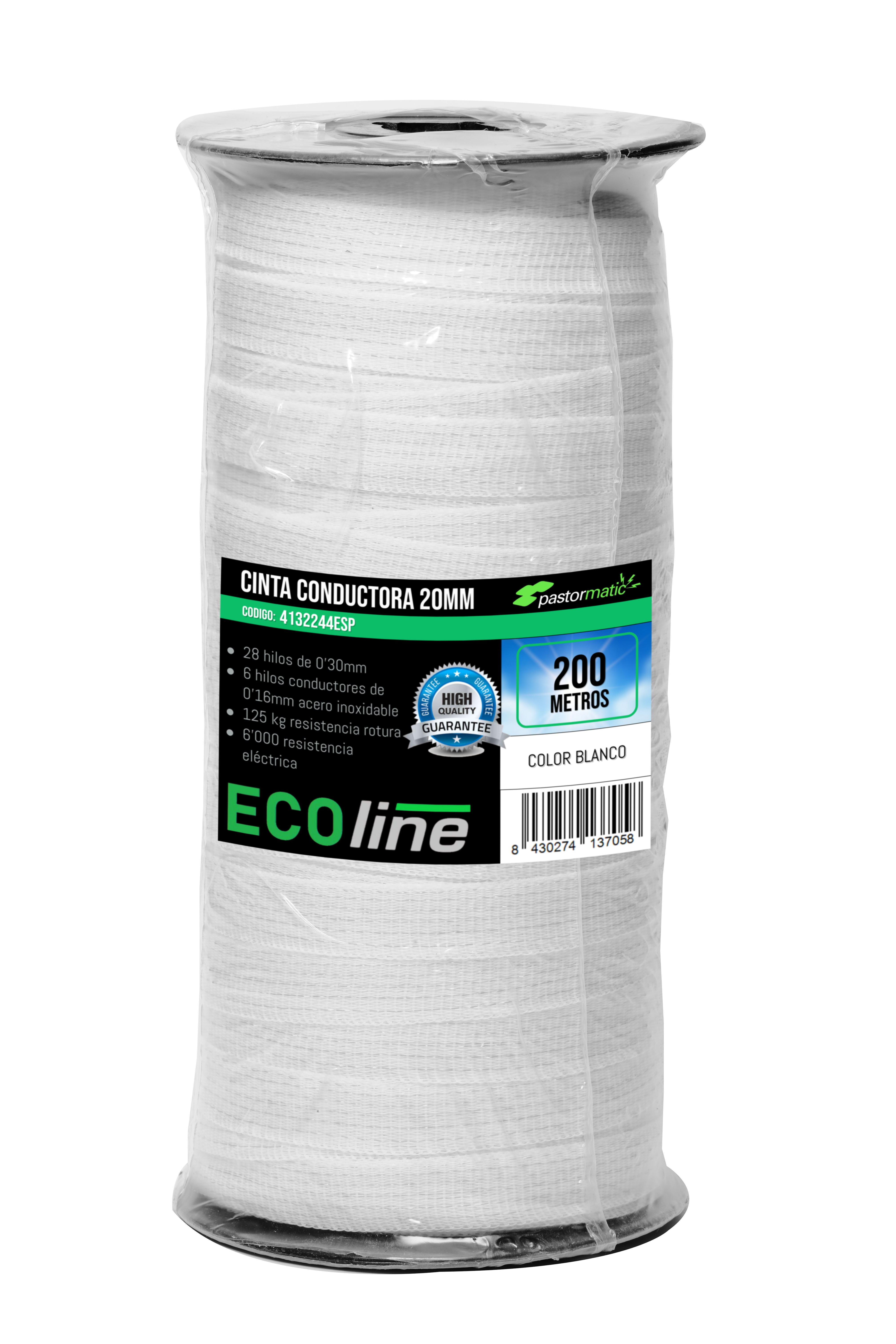 CINTA PASTOR ECO 200M 20X06X0,16MM BLANCA