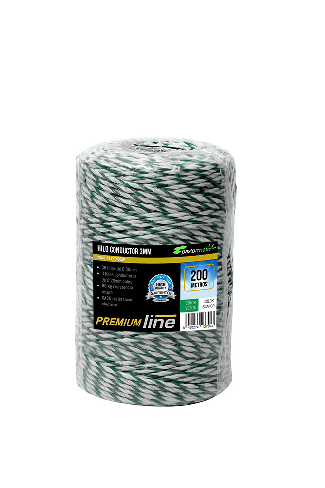 HILO PASTOR PREMIUM 200M 03X03X0,20MM VERDE