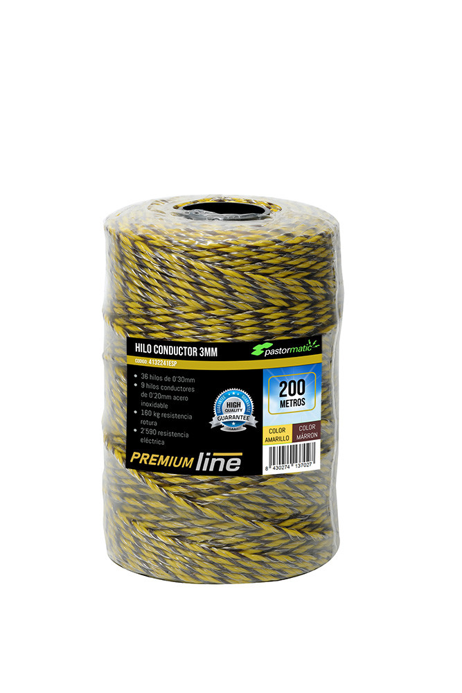 HILO PASTOR PREMIUM 200M 03X09X0,20MM MARRON/AMARILLO