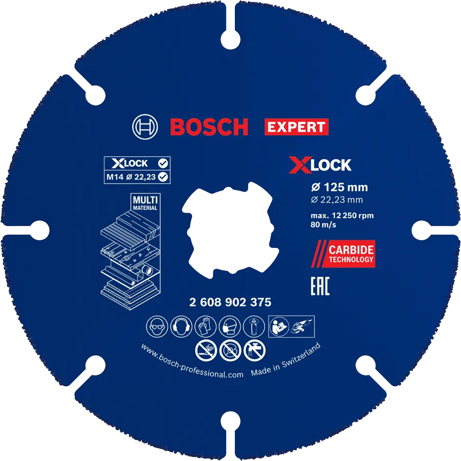 DISCO CORTE CARBURU X-LOCK EXPERT MULTI MATERIAL 115X22,23MM