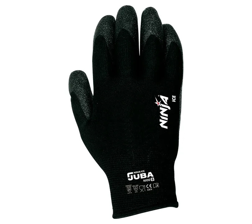 GUANTE NAILON RECUBIERTO PVC INTERIOR VULRIZO NINJA ICE TALLA 6