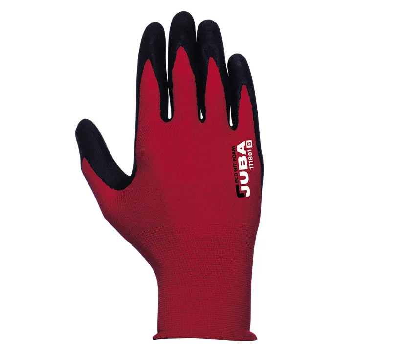 GUANTE NAILON/LYCRA RECUBIERTO NITRILO ECONIT FOAM ROJO TALLA 11
