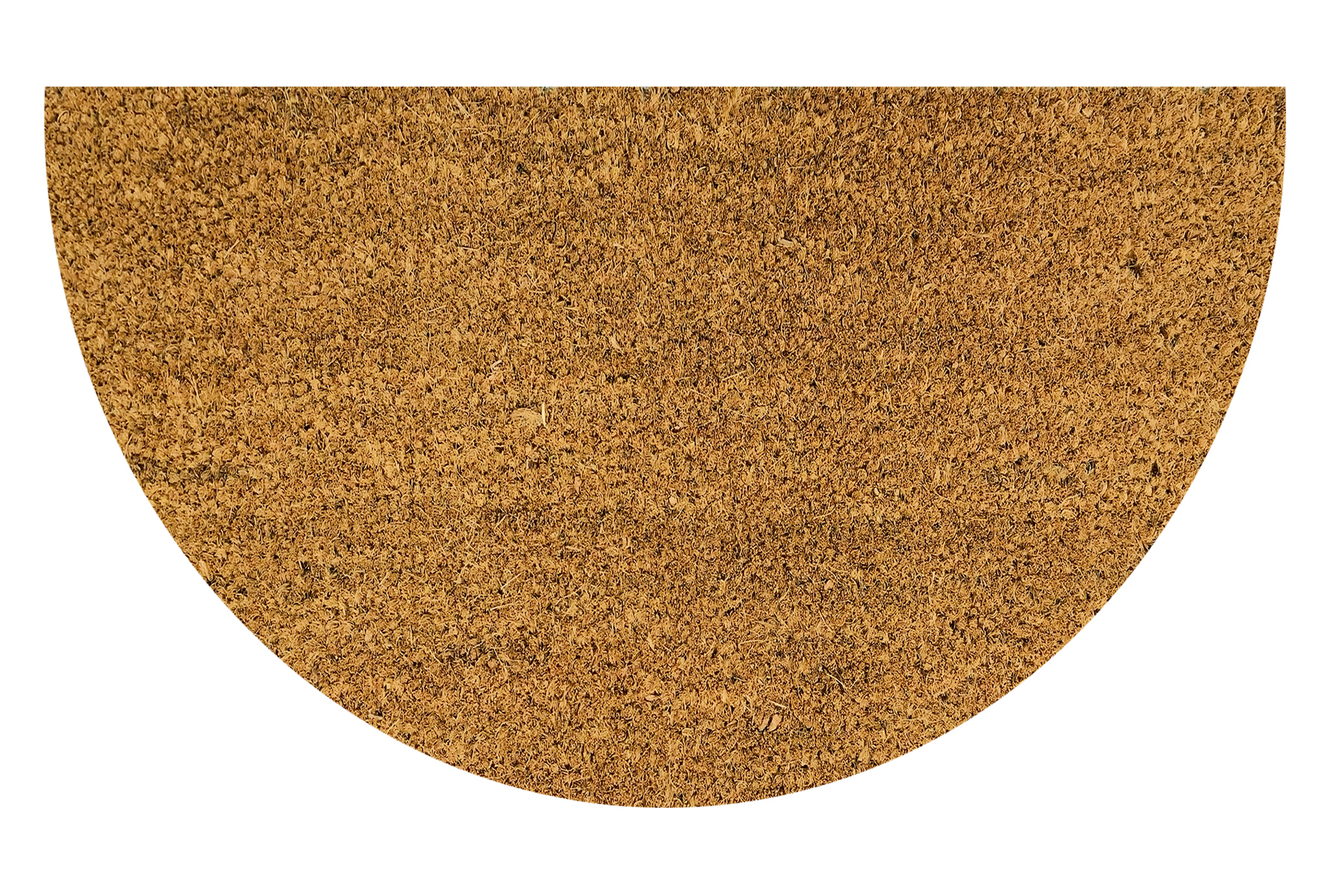 FELPUDO COCO NATURAL LISO MEDIA LUNA 40X70CM